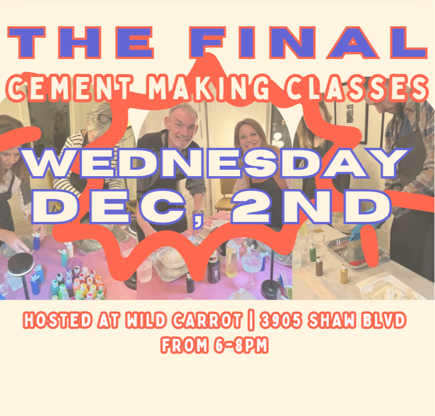 12/2: CEMENT MAKING CLASS