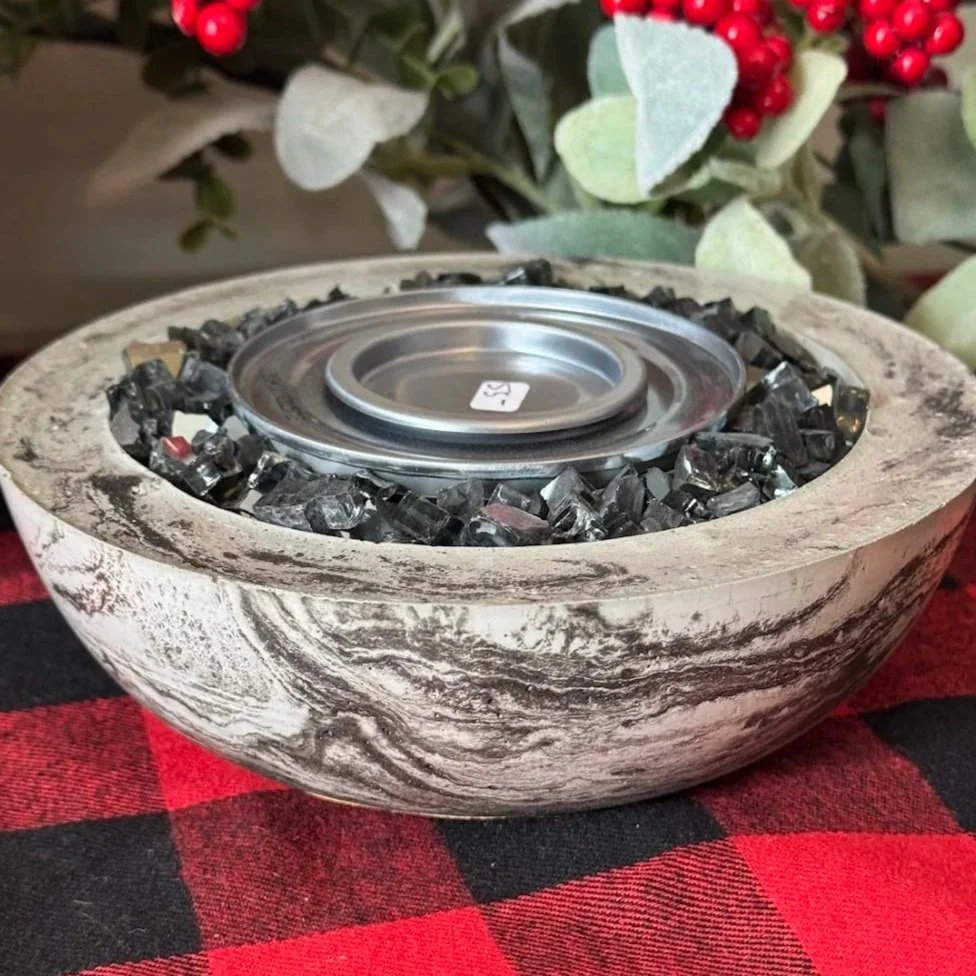 NATURAL + BLACK 1: MINI FIRE PIT