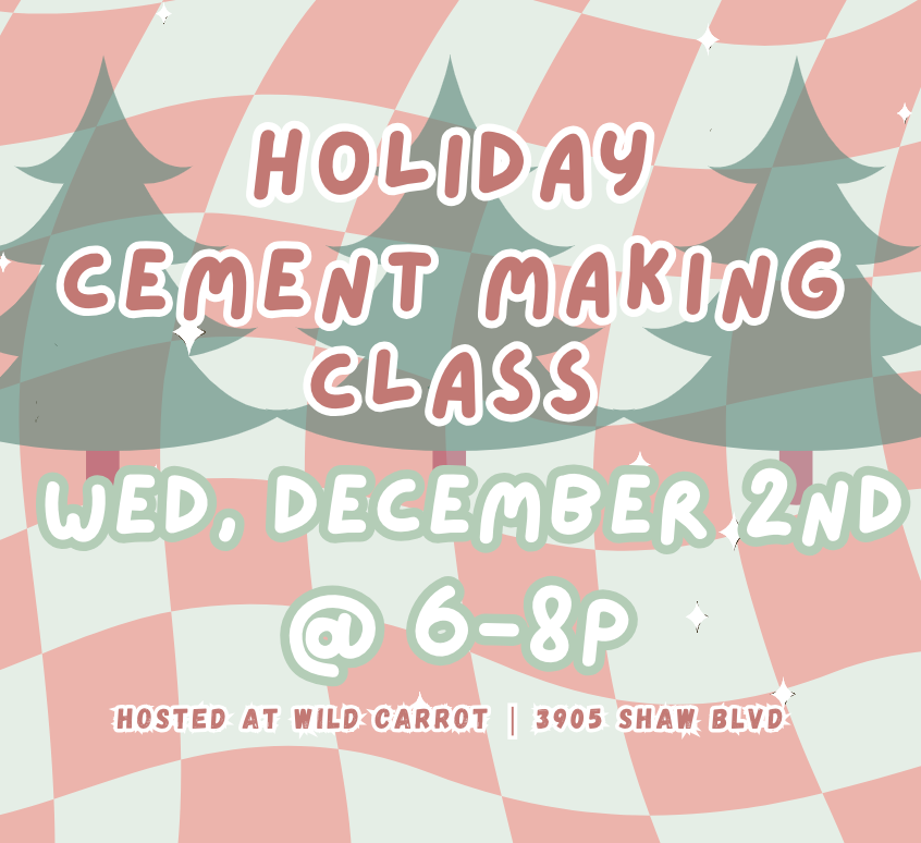 12/2: CEMENT MAKING CLASS