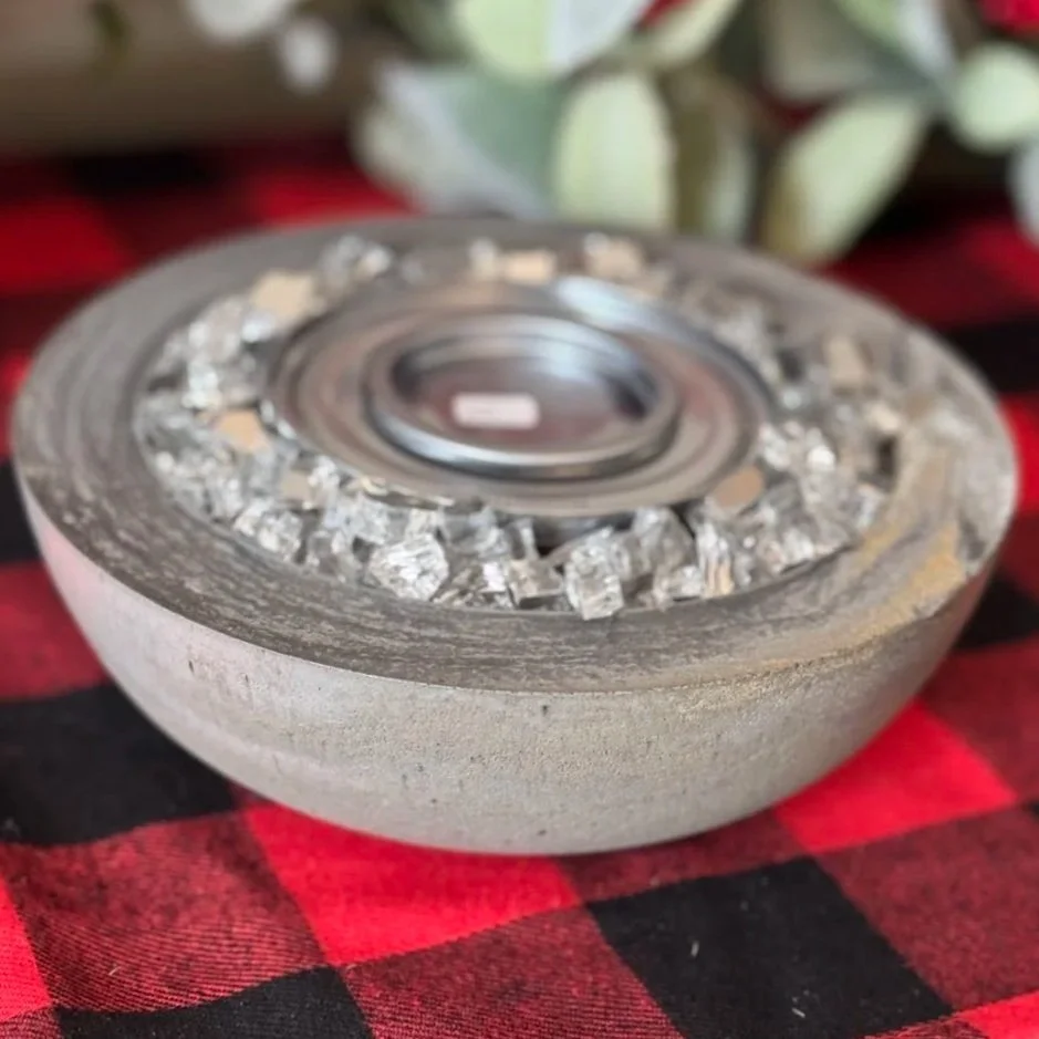 CHARCOAL + GOLD/SILVER: MINI FIRE PIT