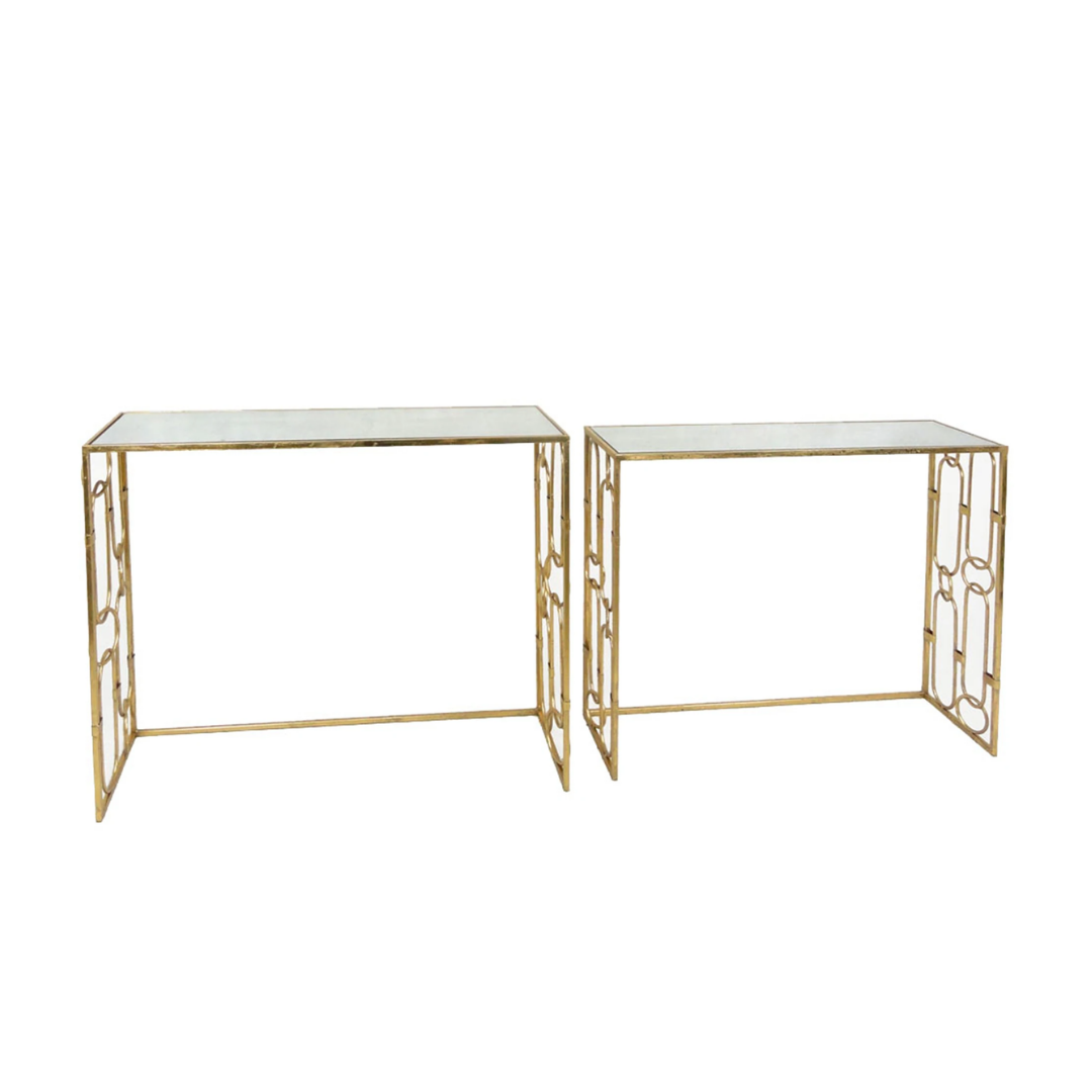 Golden Console Table