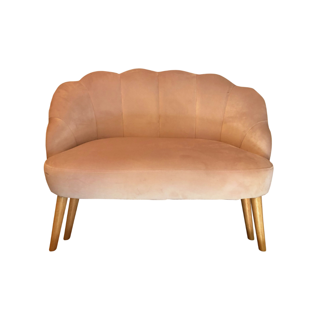 Velvet Seashell Sofa