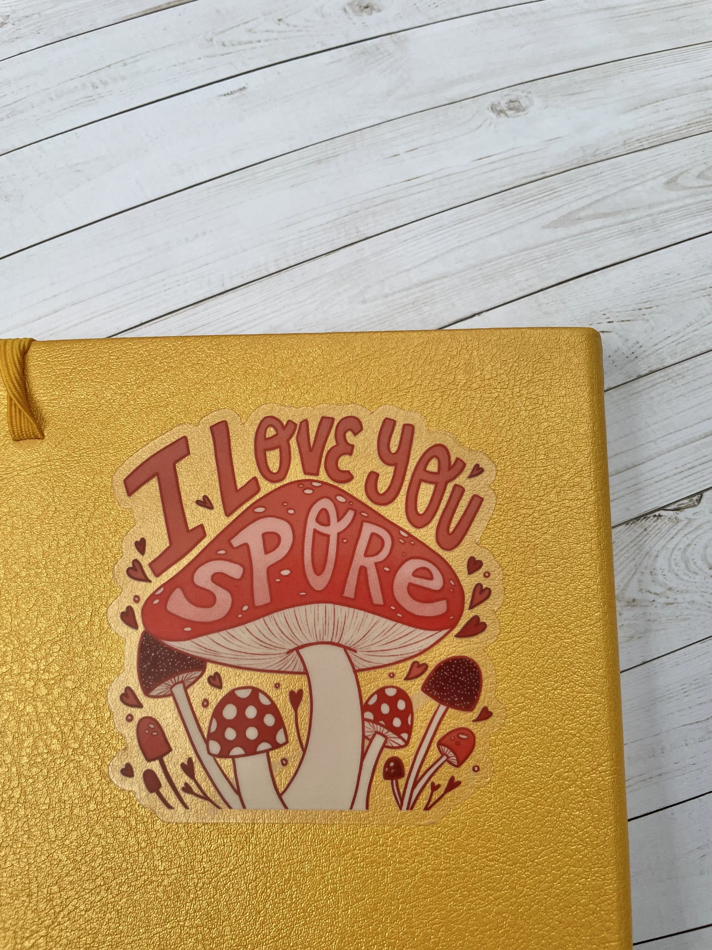 Nino C Flores_Red Mushroom Transparent Stciker_I love you spore_notebook.jpg