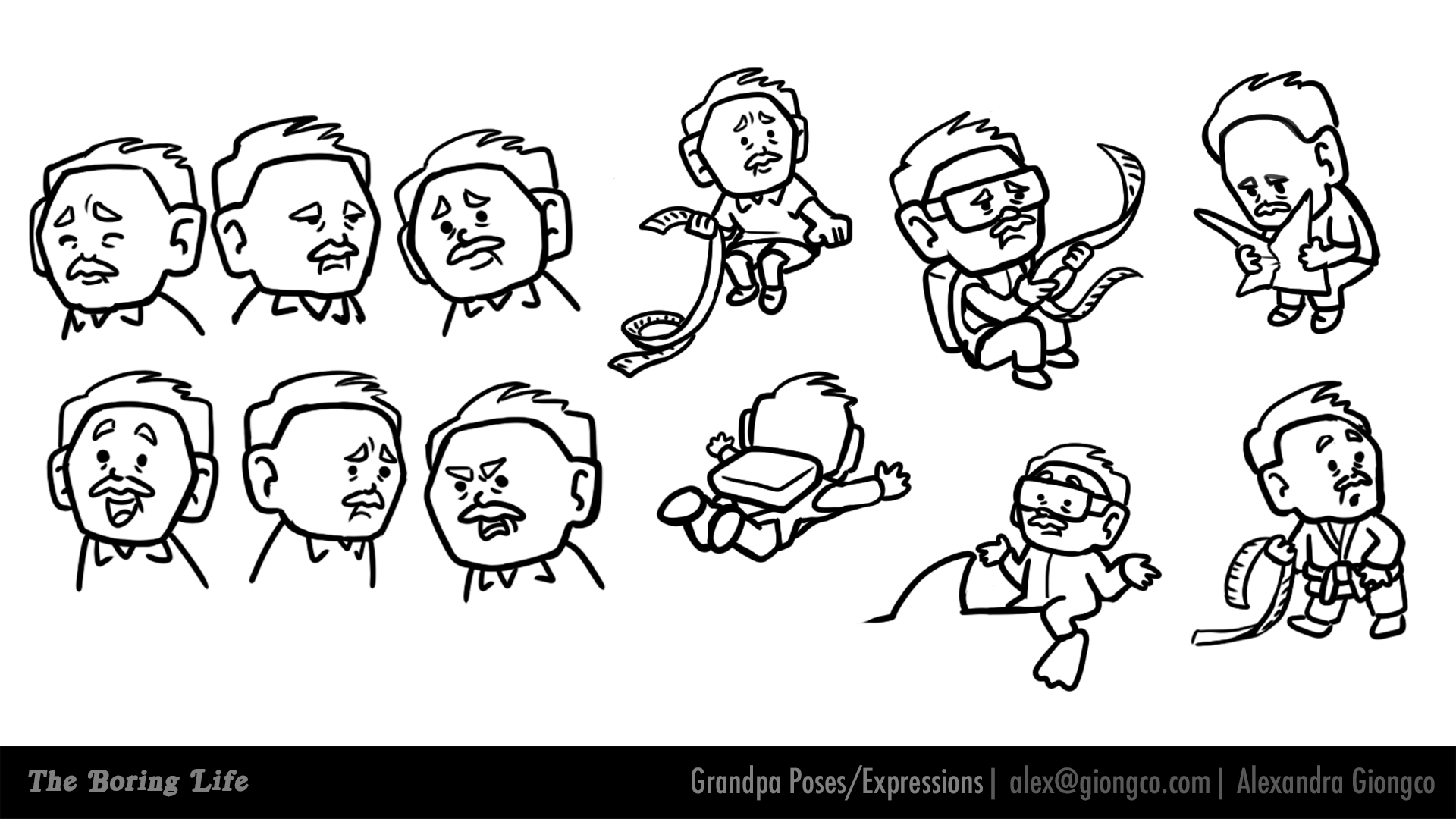 TheBoringLife_GpaPosesExpressions.png