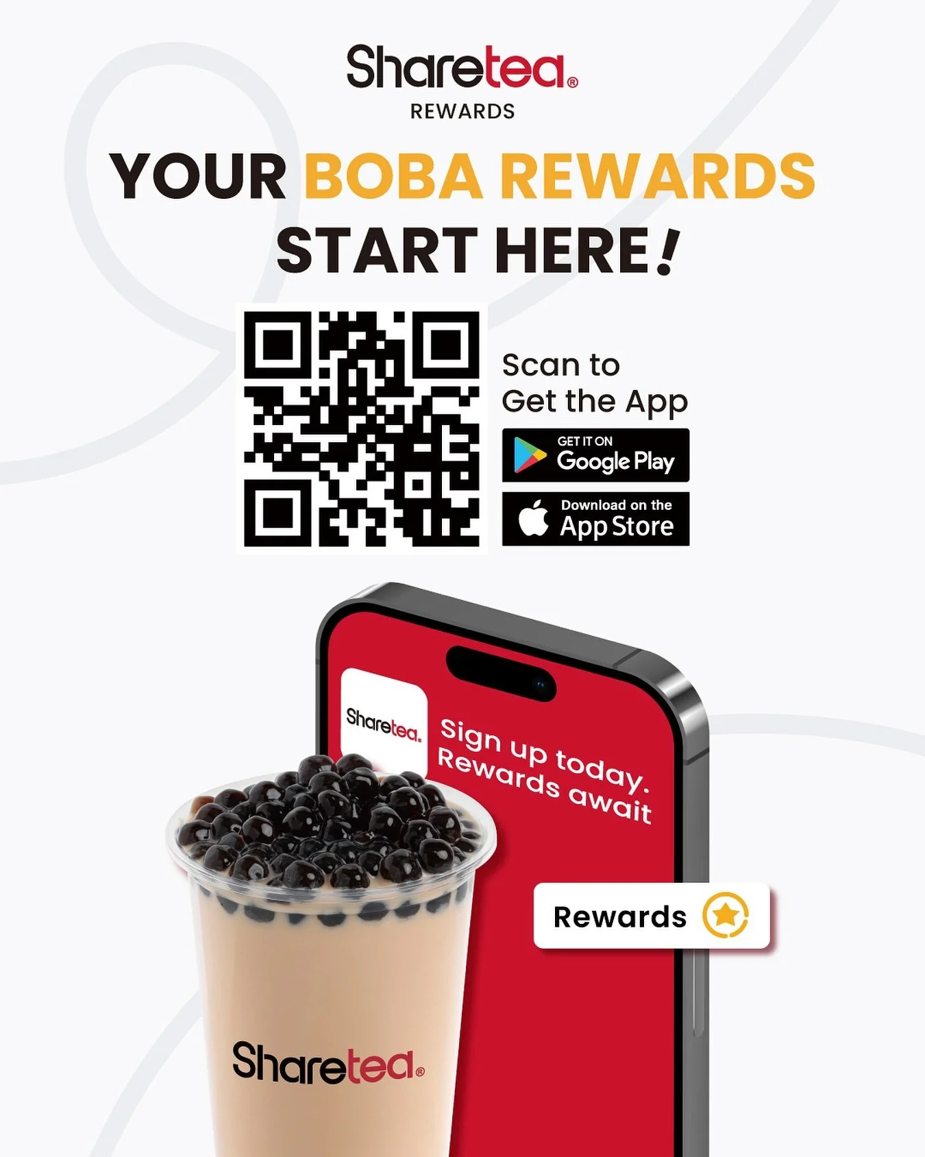Love Sharetea? Boba obsessed?🧋Good news! Your boba runs can now earn you sweet rewards through the new Sharetea App Reward Program! 
Search “Sharetea USA” in the app store to start collecting points and redeeming discounts at participat