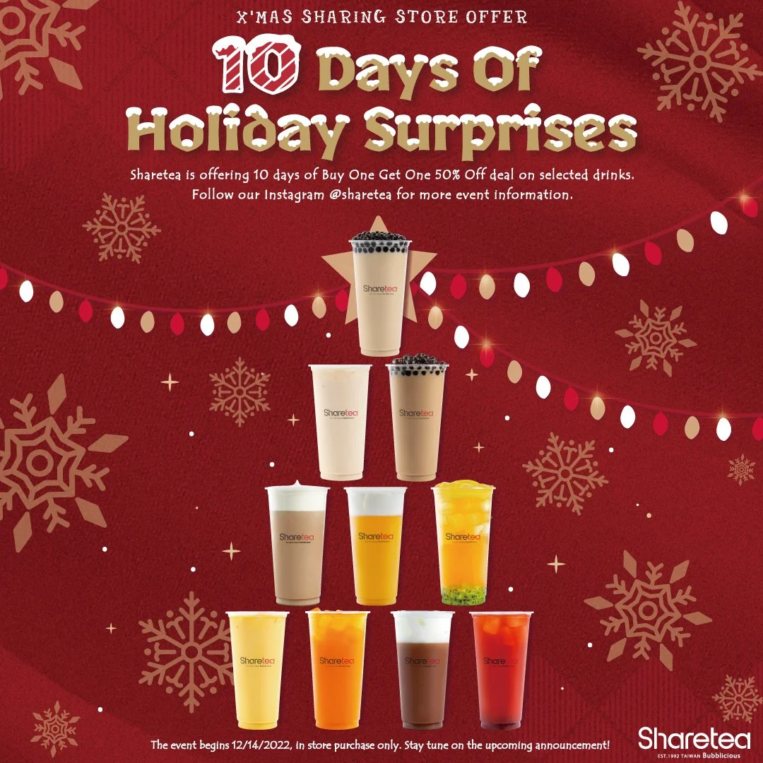 Sharetea X’mas Sharing Store Event — Sharetea Best Bubble Tea Brand