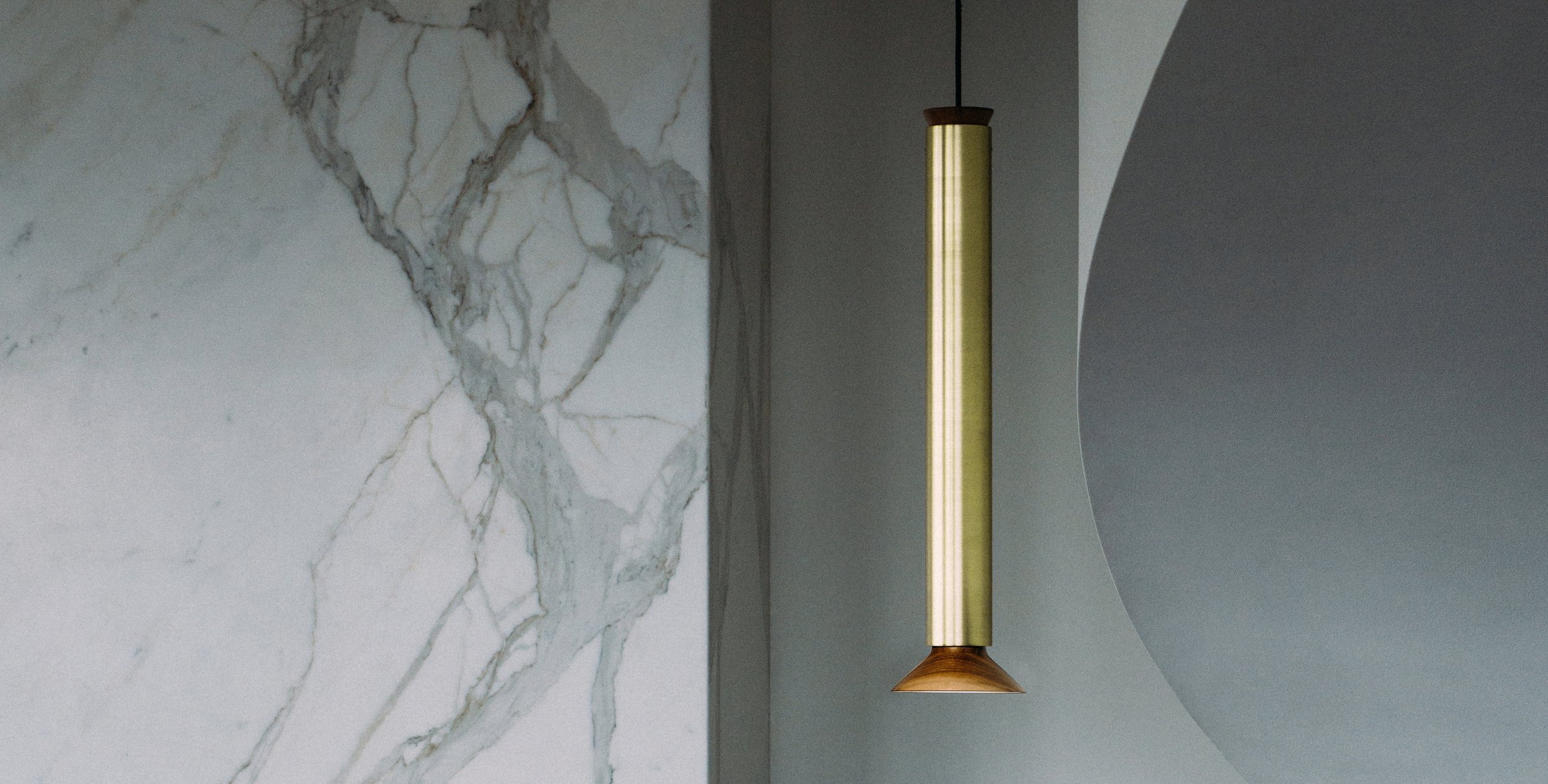 Conduit Pendant In Brass