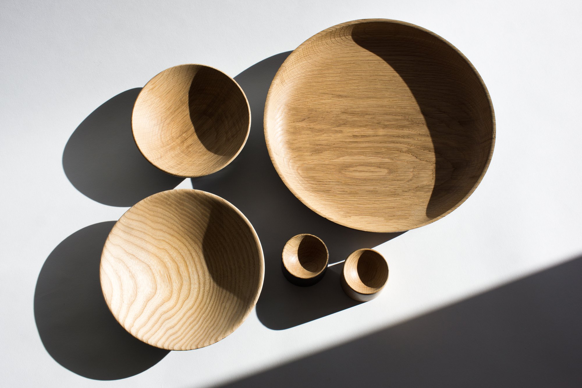 Hand Turned Oak Bowls