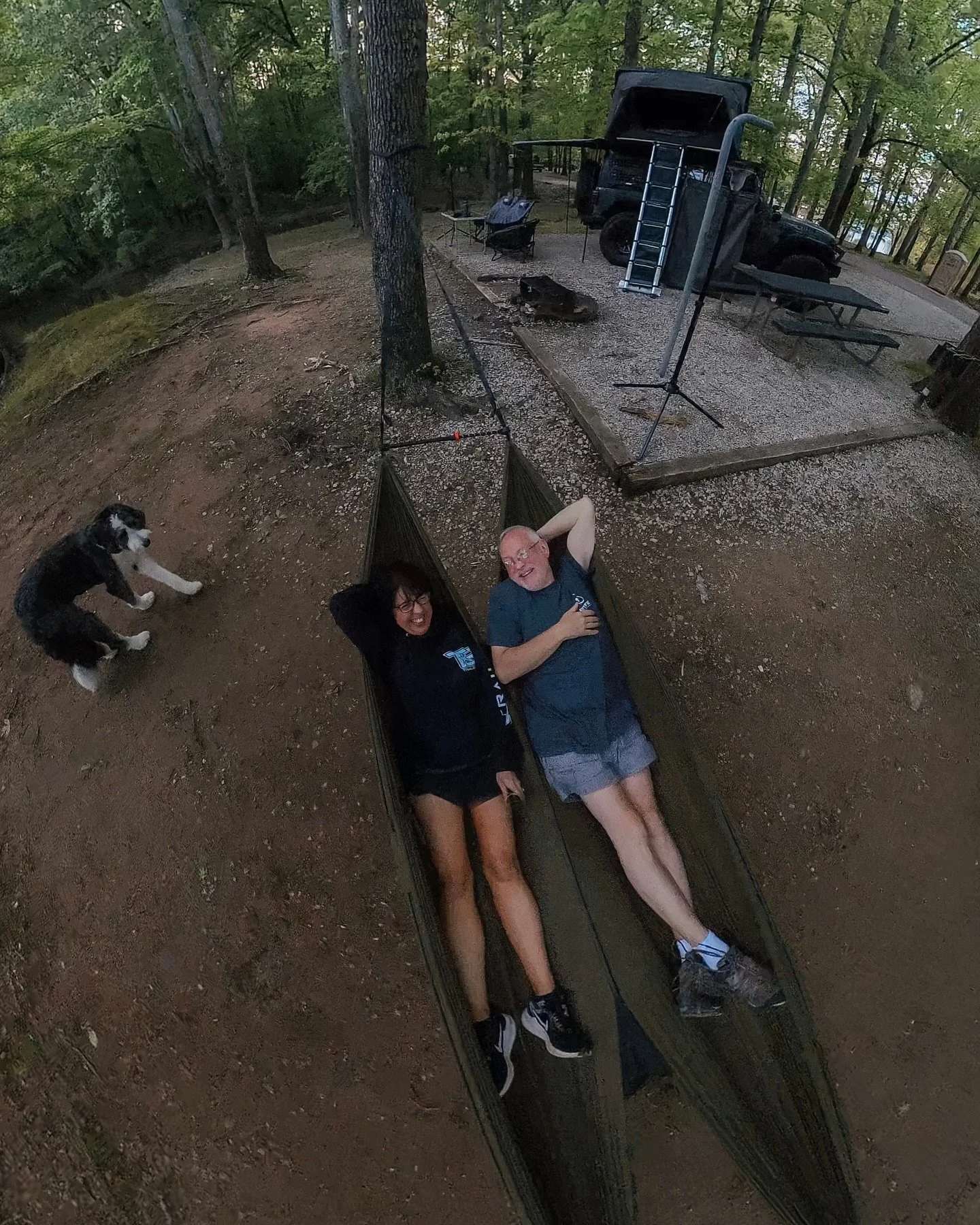 Out here, it&rsquo;s not about the gear or the Jeep. It&rsquo;s about moments like this&mdash;laughing under the trees, tangled in a hammock, and remembering what really matters: each other. 

It&rsquo;s so easy to chase the next upgrade, the perfect