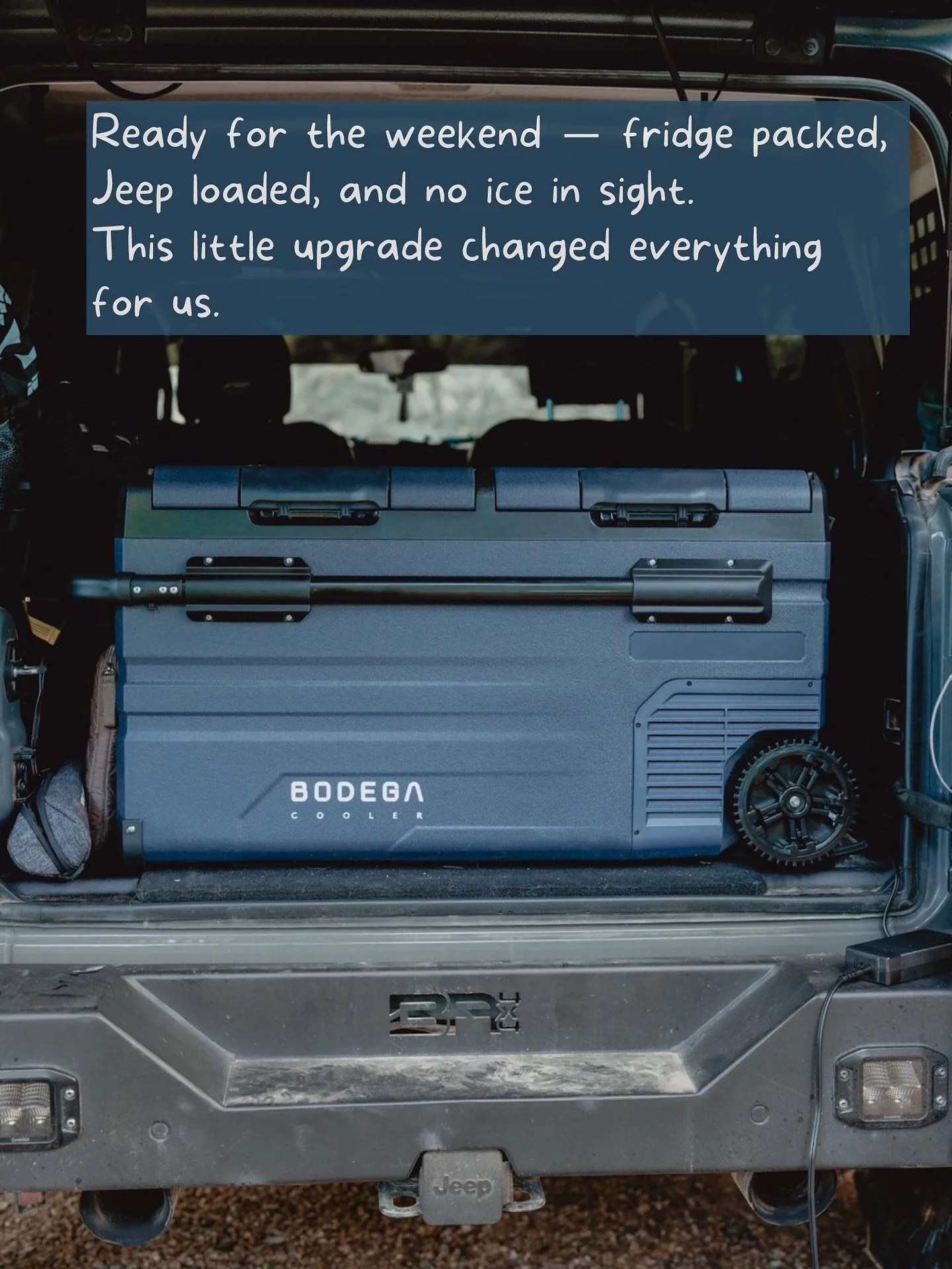 No more soggy food. No more coolers full of melted ice halfway through a trip. Since adding our @bodegacooler, camping has felt so much easier.
We used to plan around ice refills but now we just plan for adventure.

It keeps our meals fresh, and drin