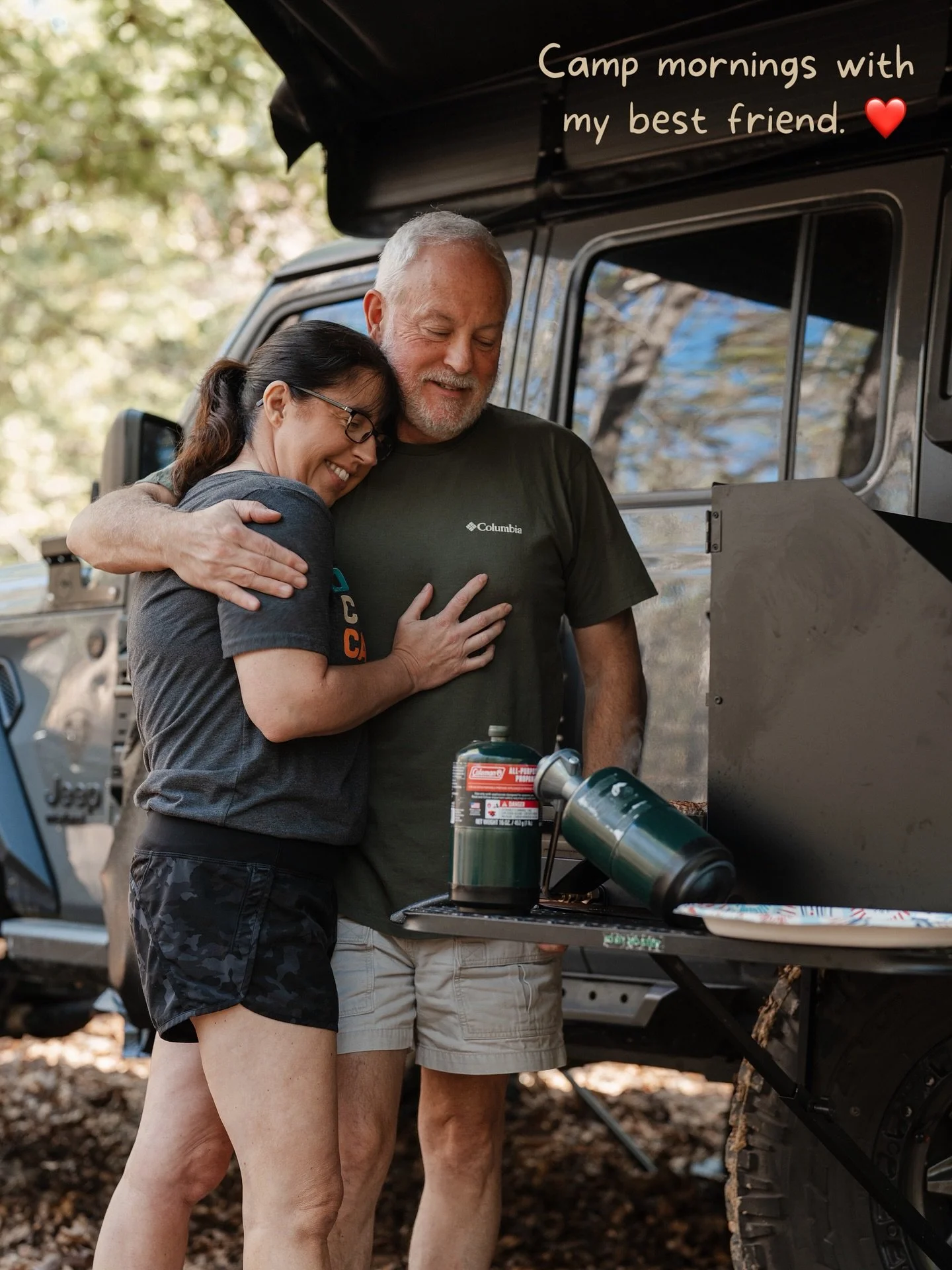 There&rsquo;s something about slowing down out here that reminds me how good it feels to be side-by-side, doing the simplest things together. No rush, no noise&mdash;just us, the trees, a warm cup of coffee (or hot chocolate for me), and a reminder t