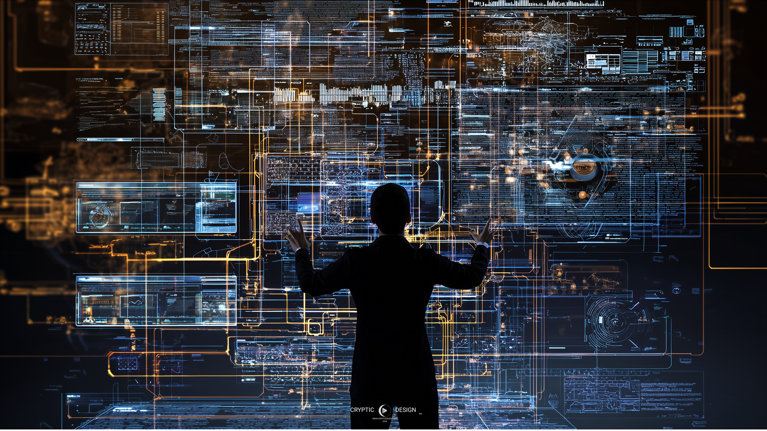 Human perspective interpreting a complex game system with incomplete information.