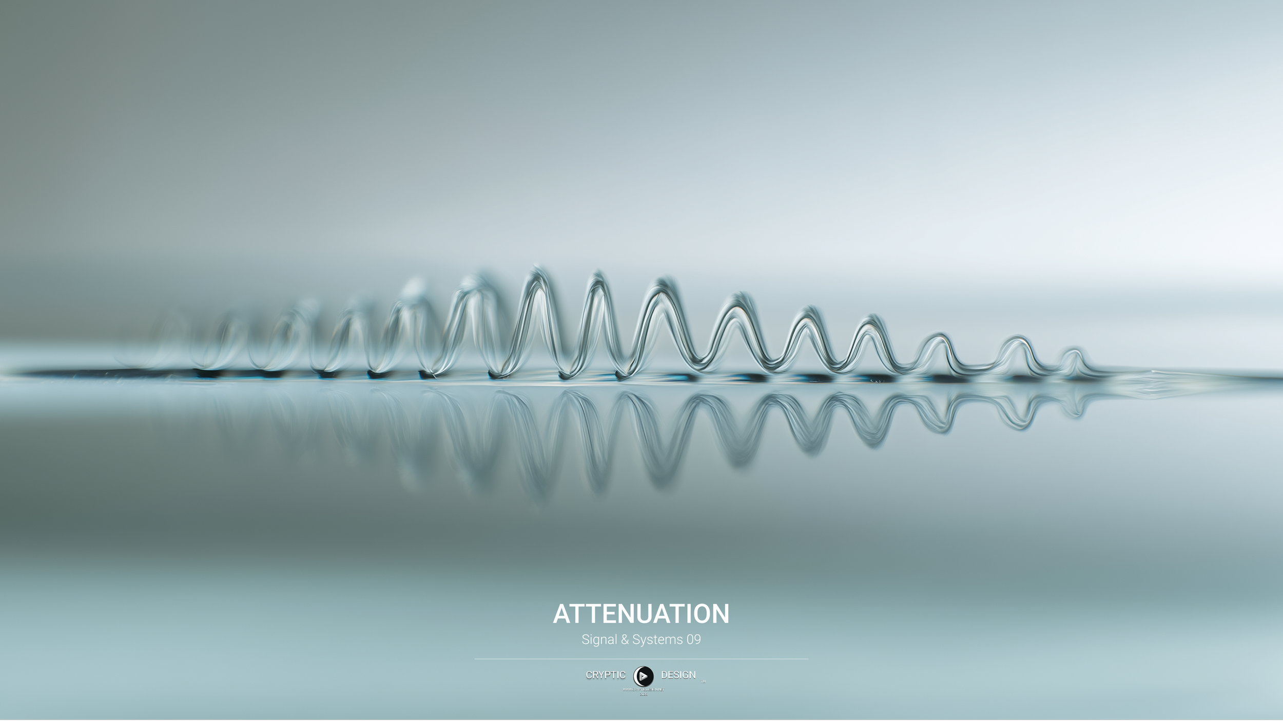 Signal attenuation visualization exploring waveform weakening and transmission decay across complex systems.