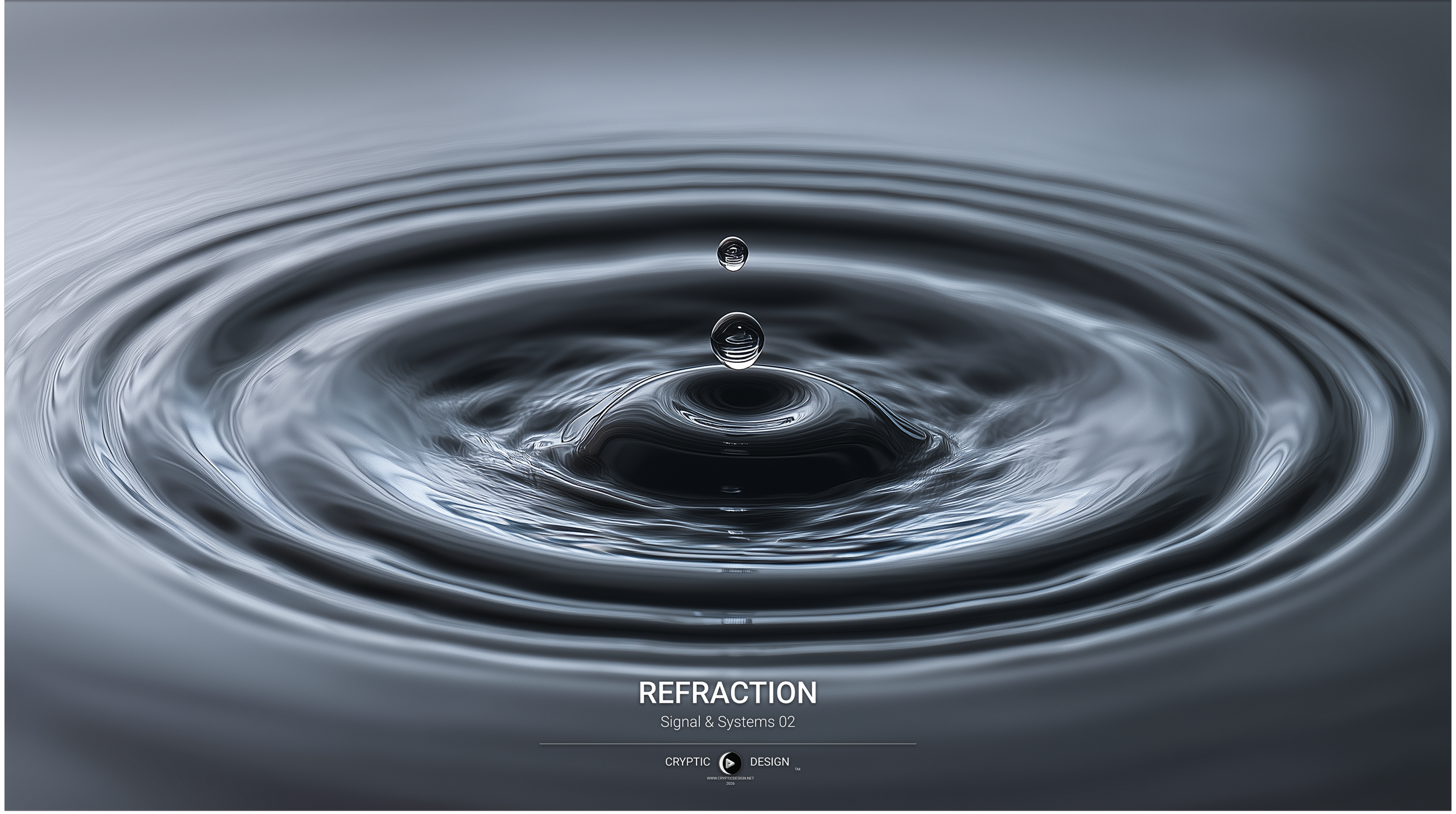Signal refraction visualization exploring directional waveform transmission through experimental visual systems.