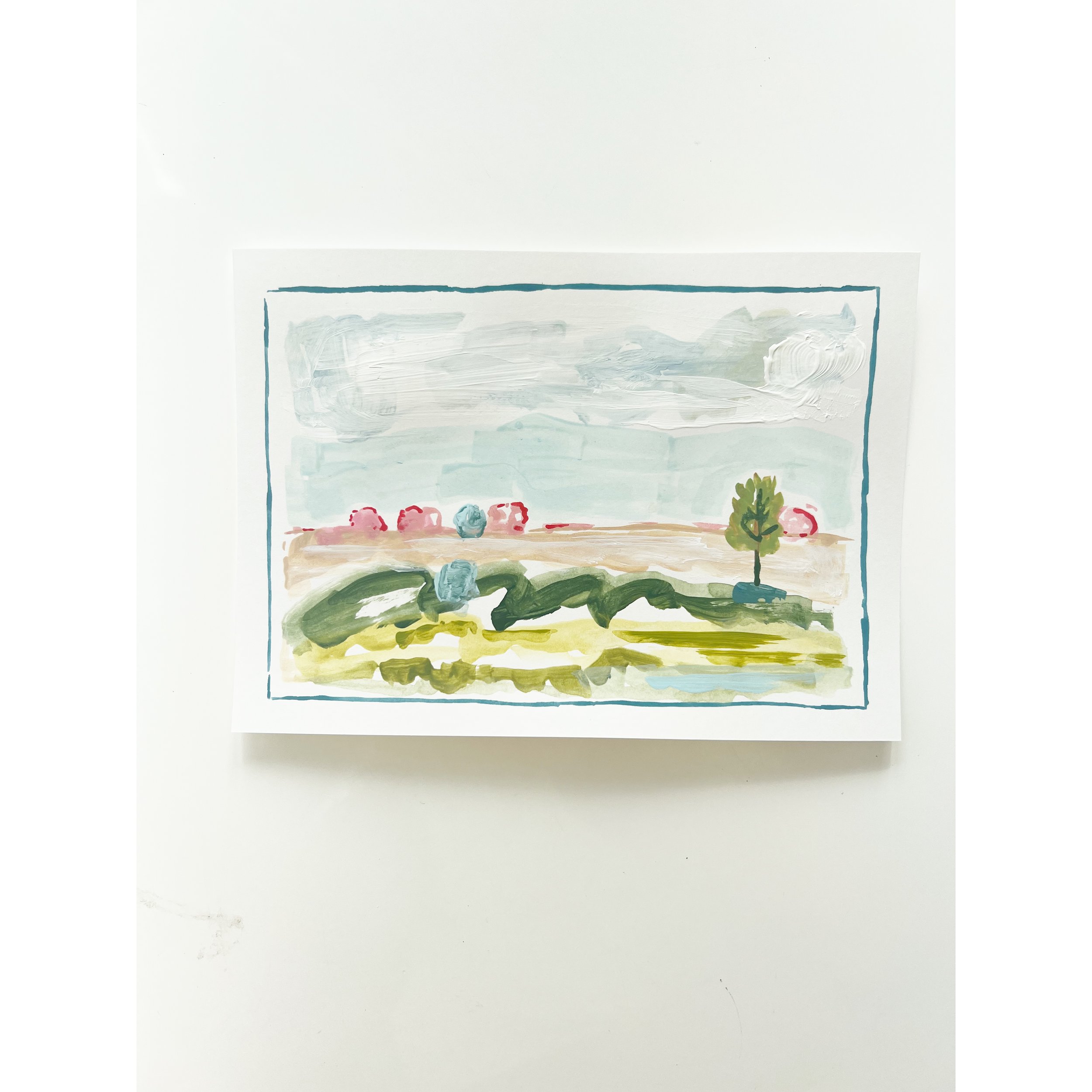 Pink/Blue Landscape