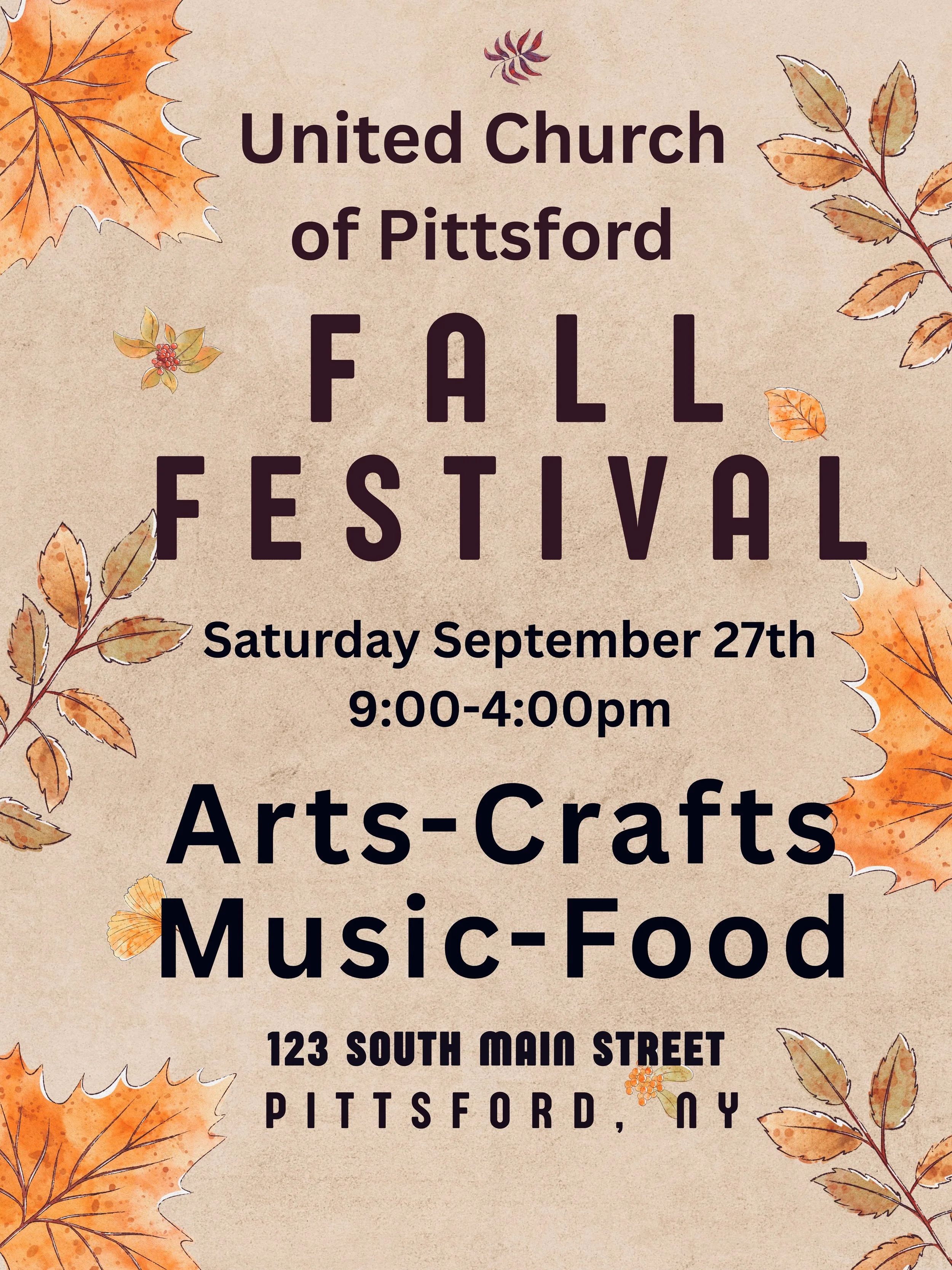 United Church of Pittsford Fall Festival