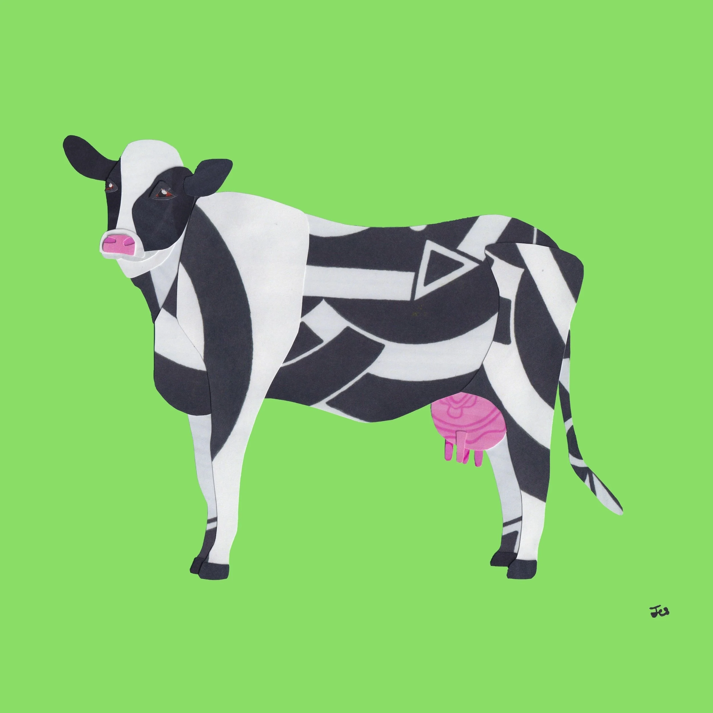 Black and White Cow