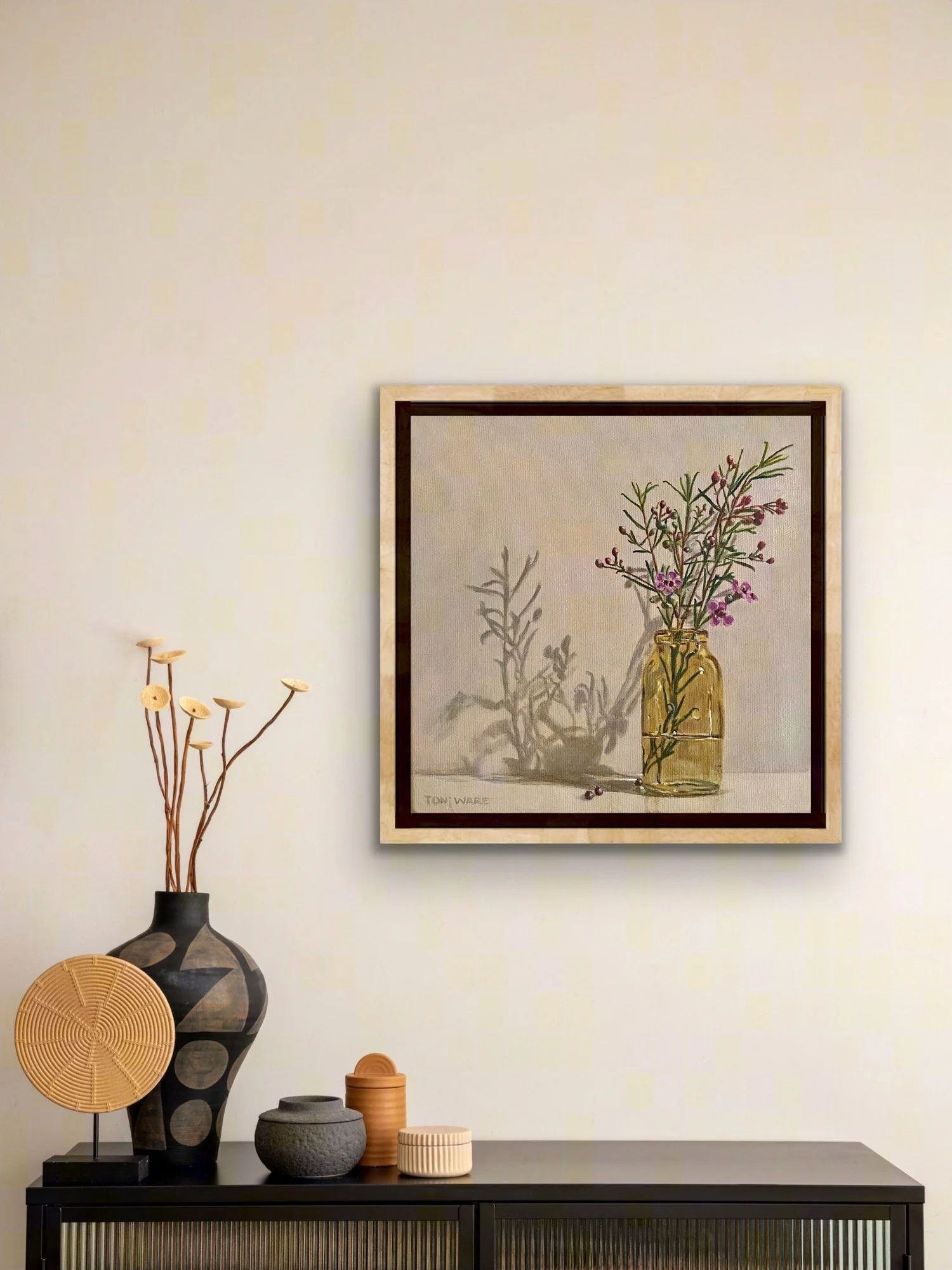 Cheerful Wax Flowers wall hanging .jpeg