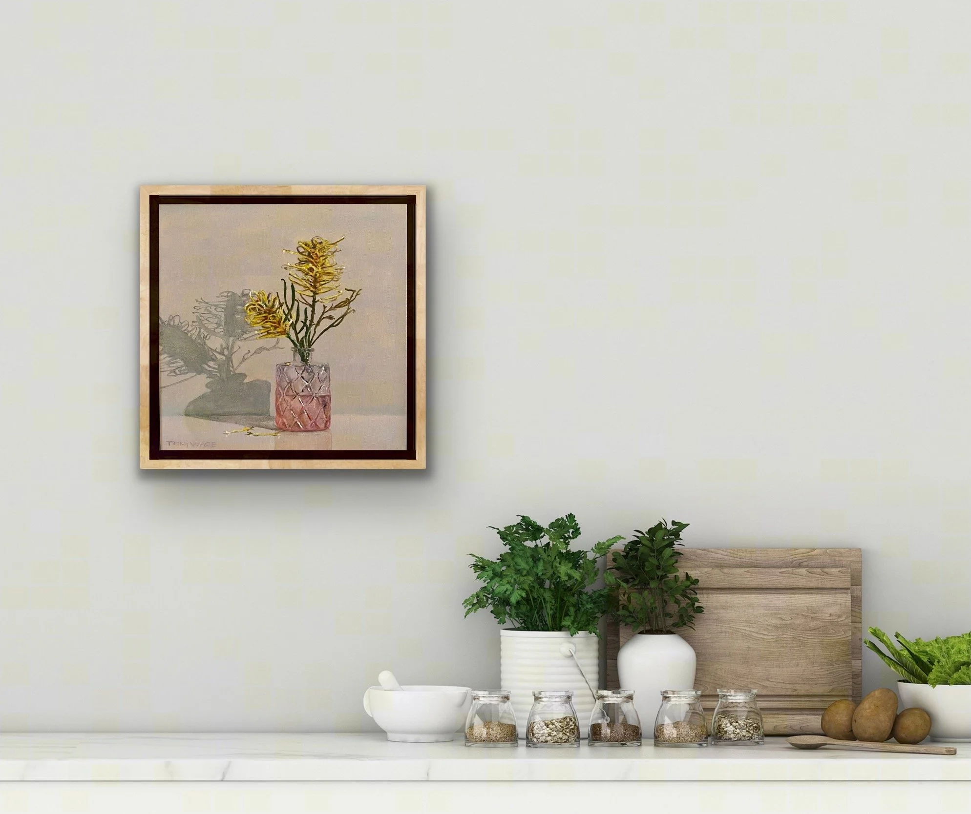 Bush Lemon Grevillea wall hanging .jpeg
