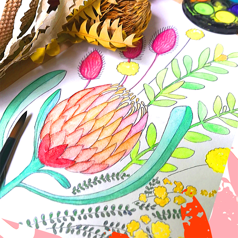 Watercolour Collection Fun Art Workshop with Vanessa Wallace