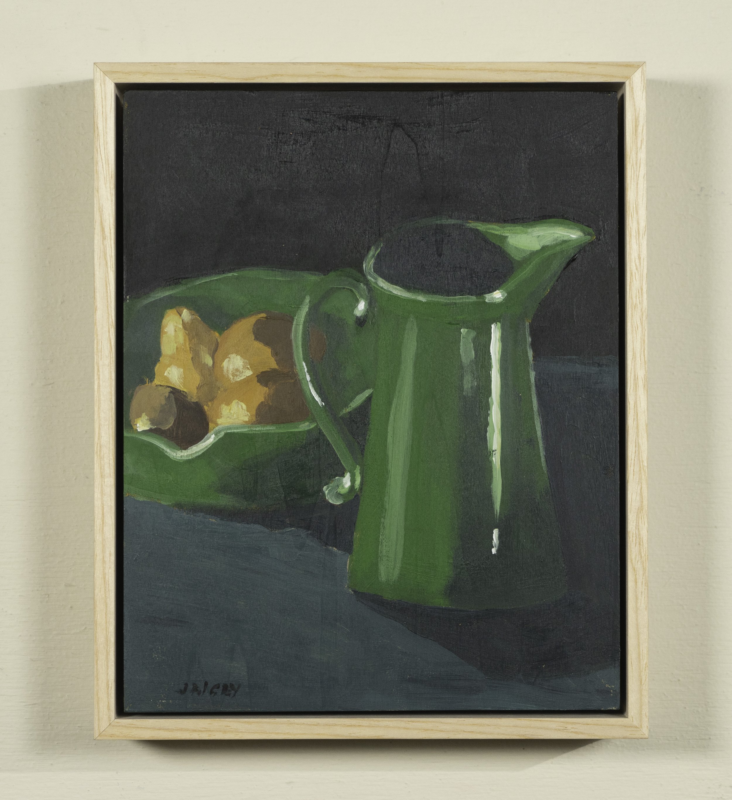 Green Jug and 3 Pears - Jody Rigby