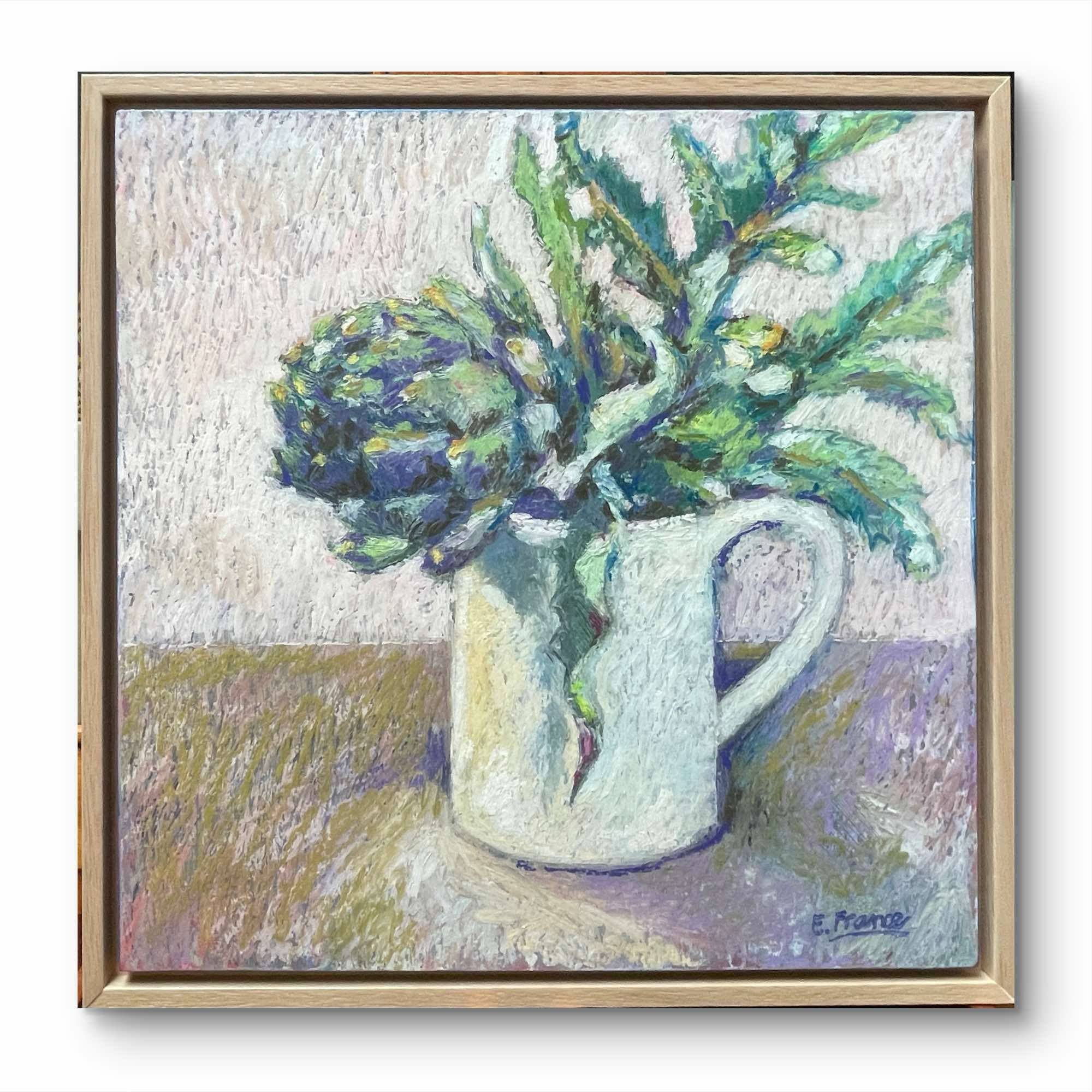 Artichoke in White Jug - Elle France