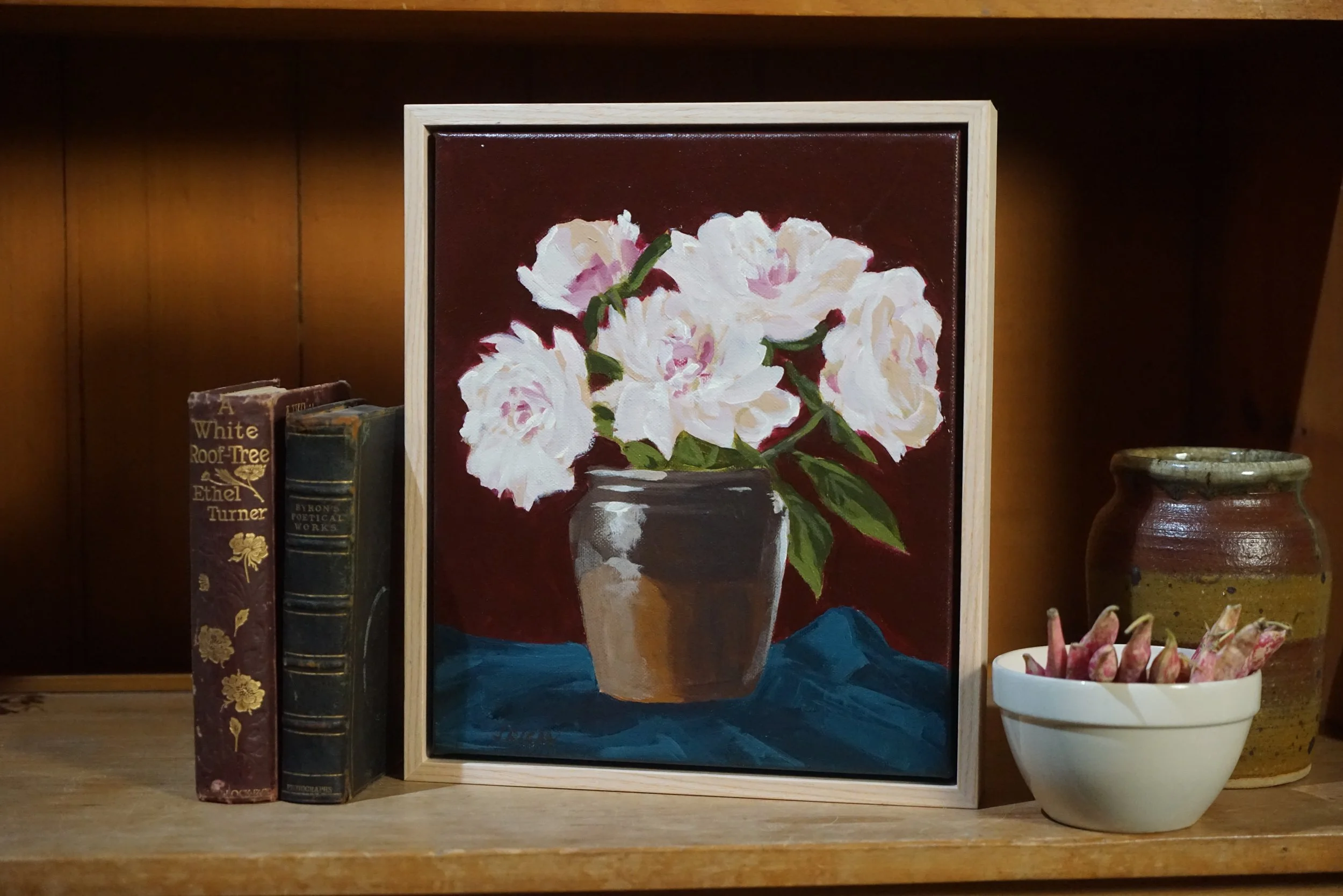 21.Peonies in brown glazed pot styled.JPG