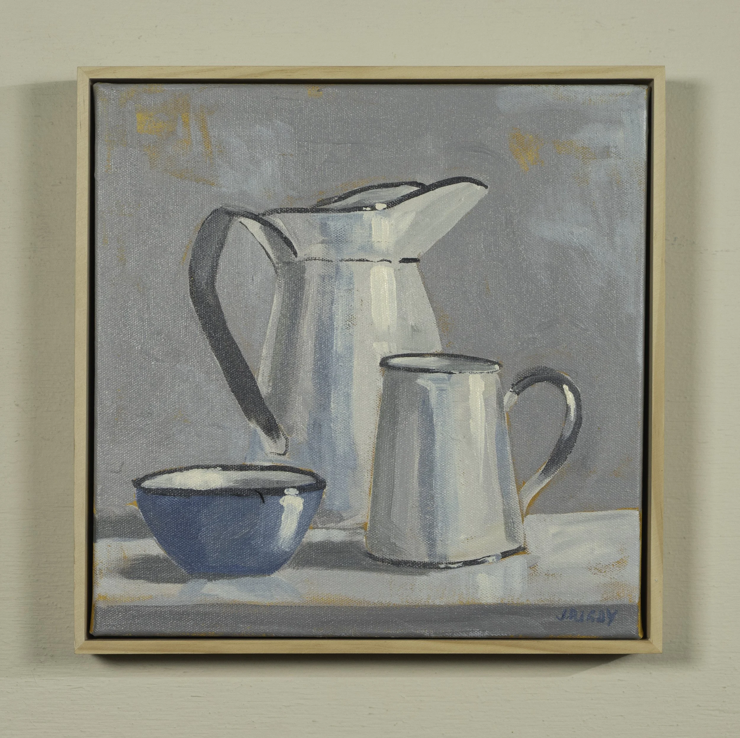 Two jugs and Enamel Bowl - Jody Rigby