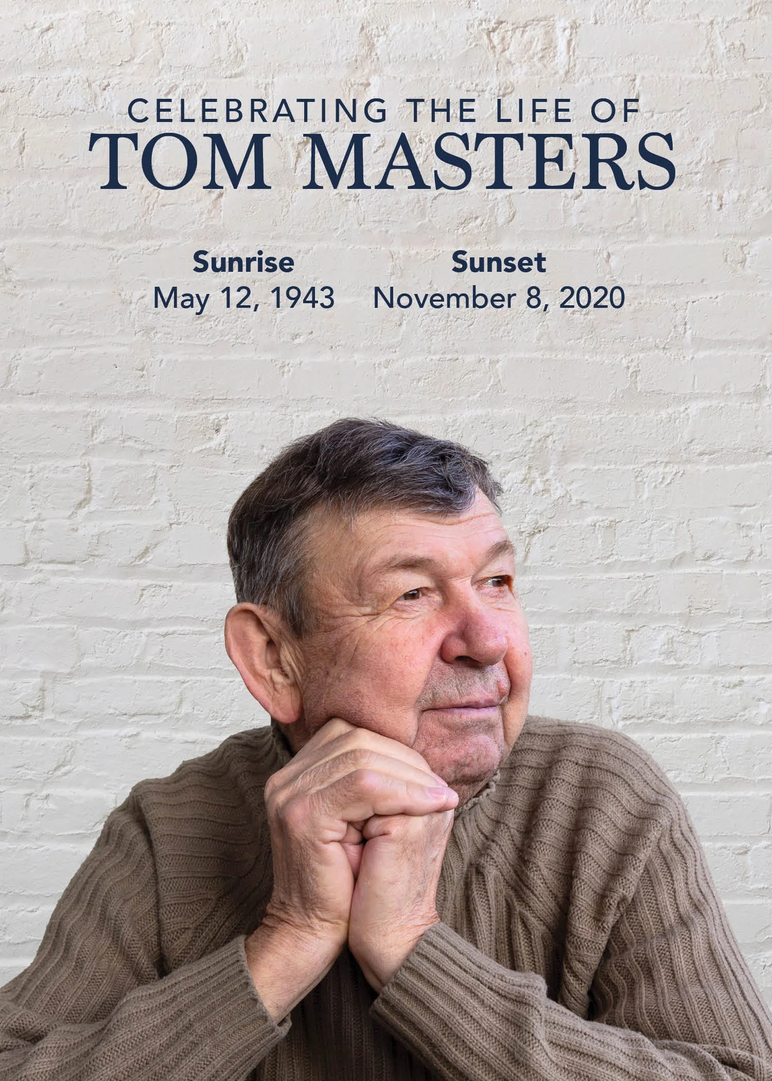 Tri-fold Program/Obituary