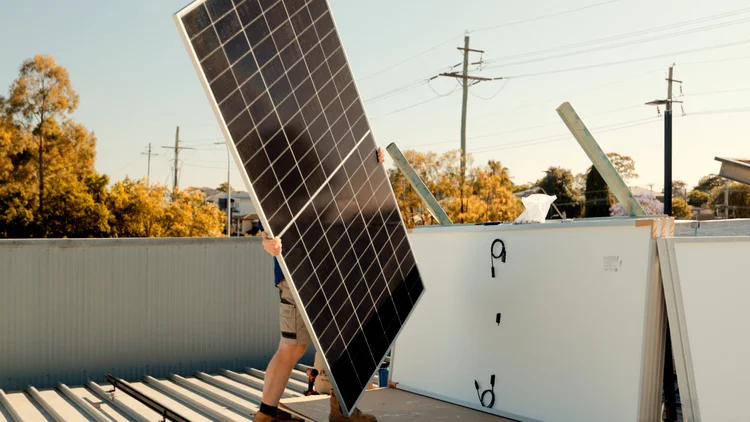 Solar panel install