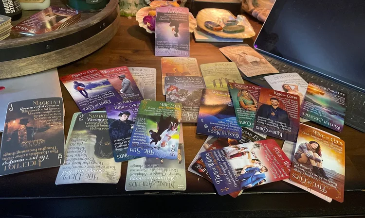 Seven card tarot spread
