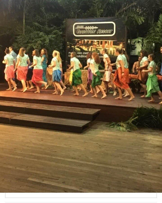 Six years on - the CWOB Dancing Queens in Samoa back in 2016!