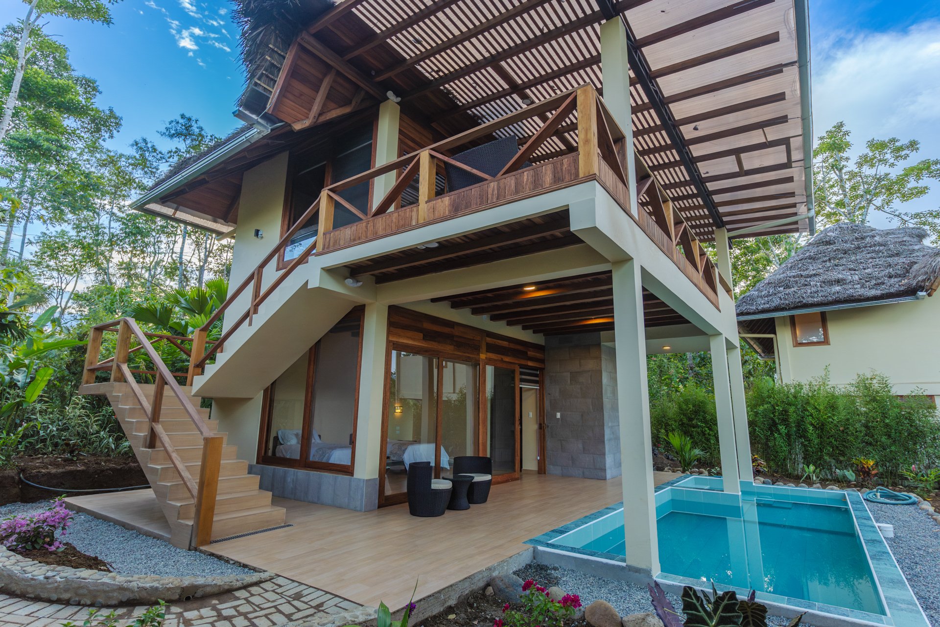 Cabaña familiar deluxe vista exterior