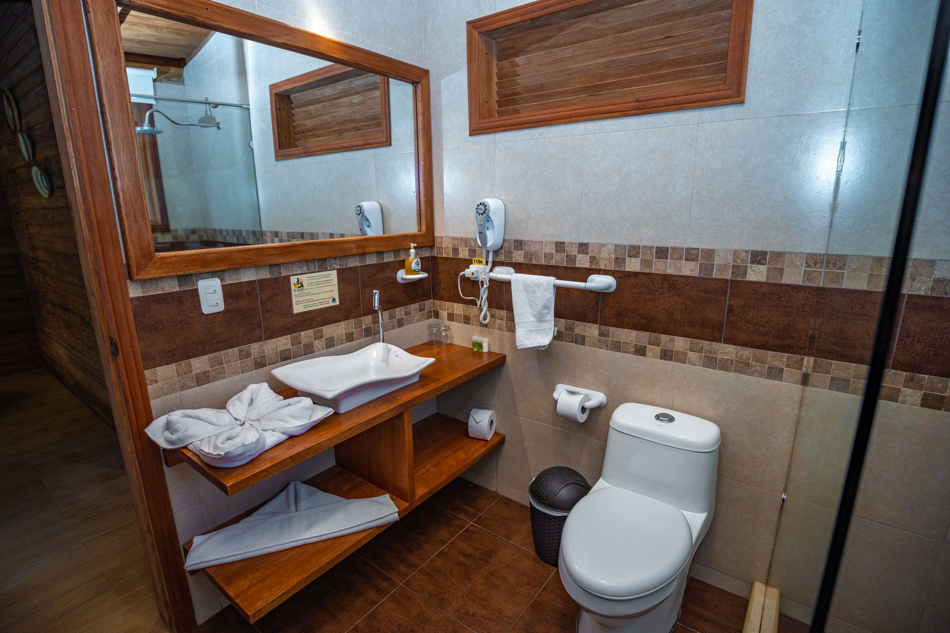 Cuarto de baño de la cabaña