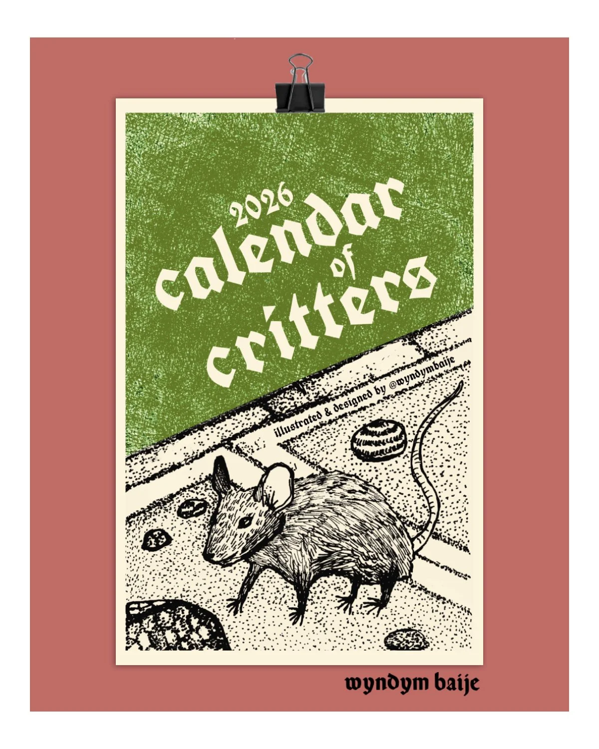 2026 CALENDAR - CALENDAR OF CRITTERS