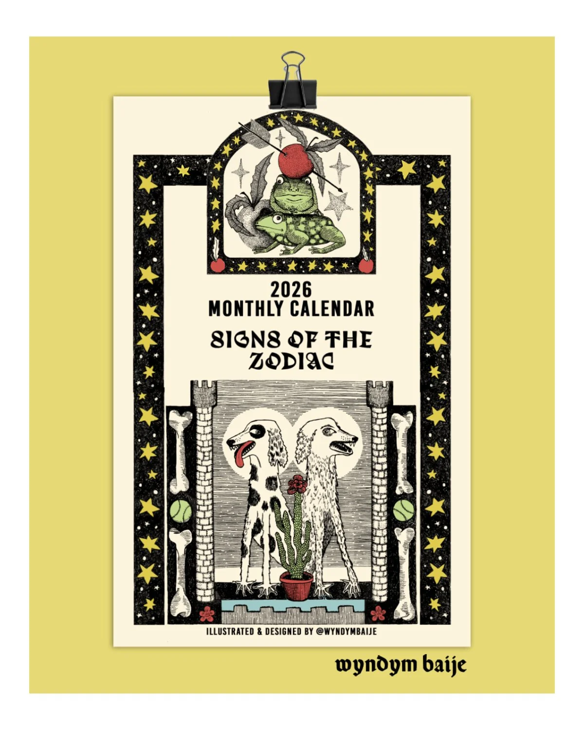 2026 CALENDAR - SIGNS OF THE ZODIAC