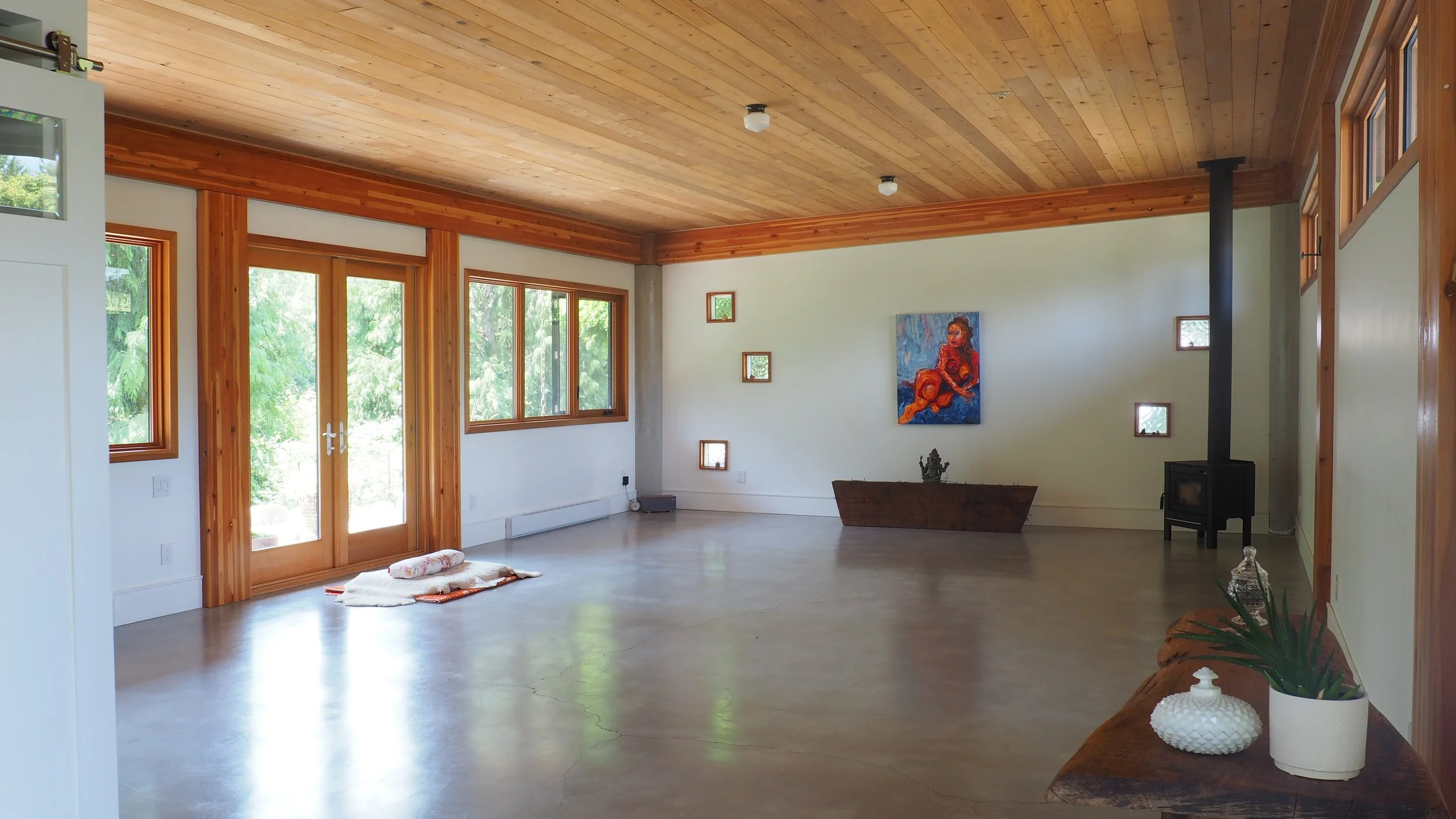 Yoga space view upon entry