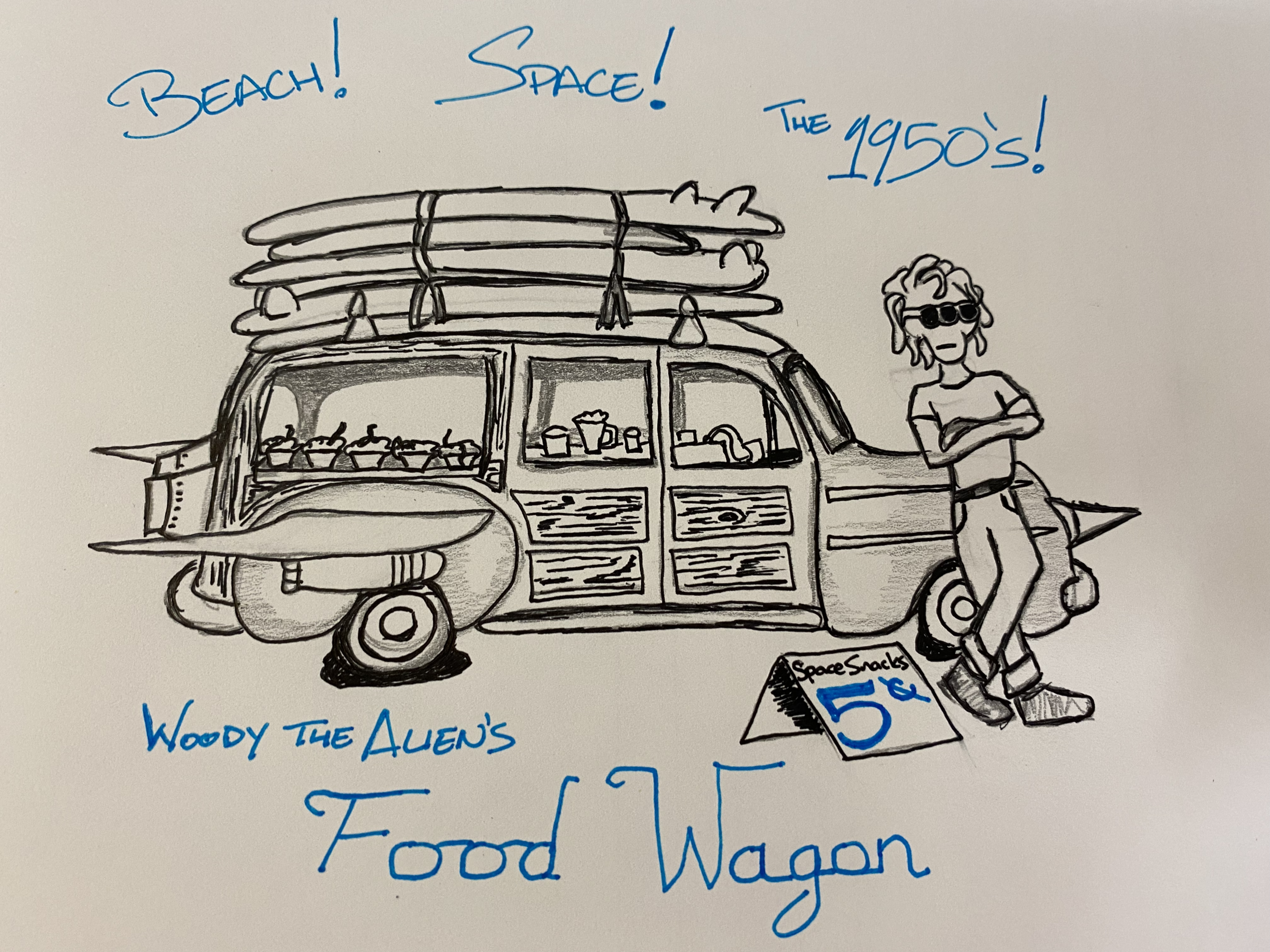 Food Cart: Woody the Alien