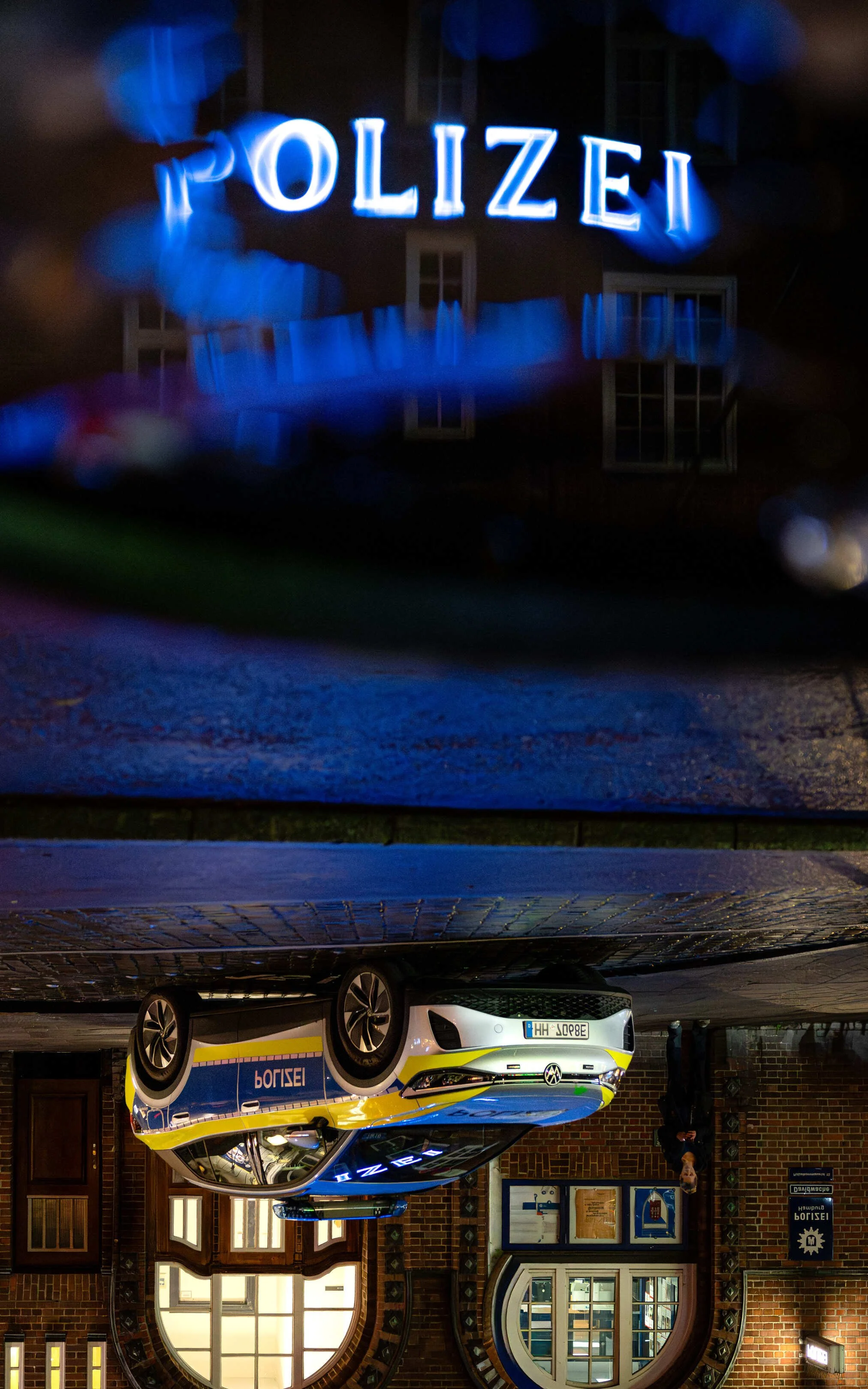 Hamburg Reeperbahn Street Spiegelung Neon St. Pauli