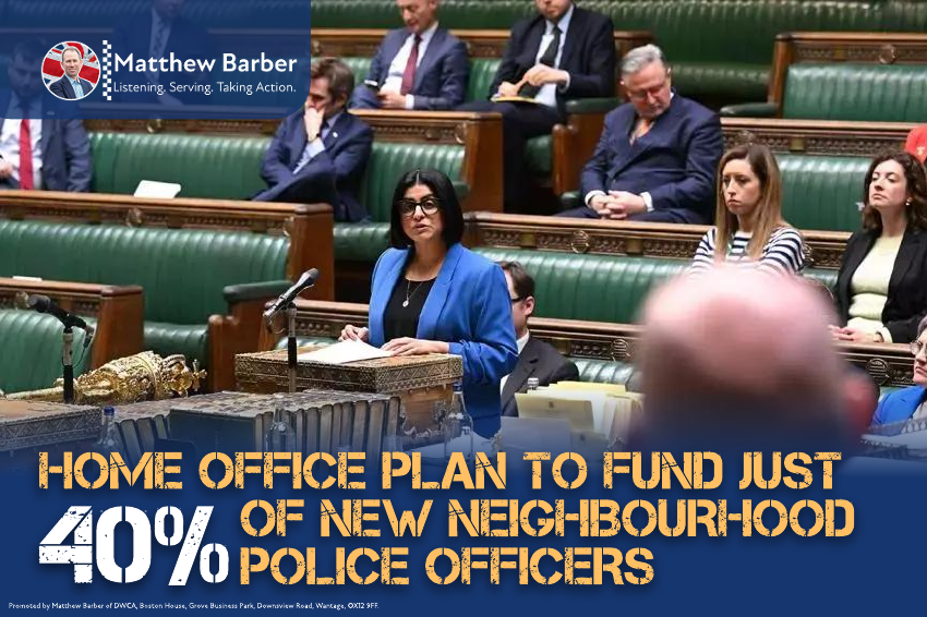 Home Office is underfunding neighbourhood police officers