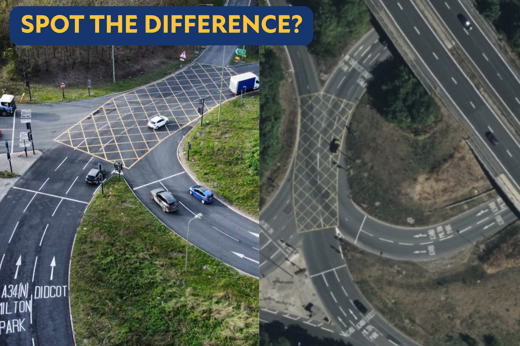 Milton Interchange road marking saga continues!