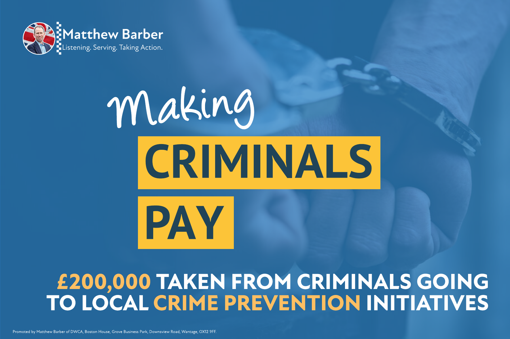 Over £200K taken from criminals to fund crime prevention activity