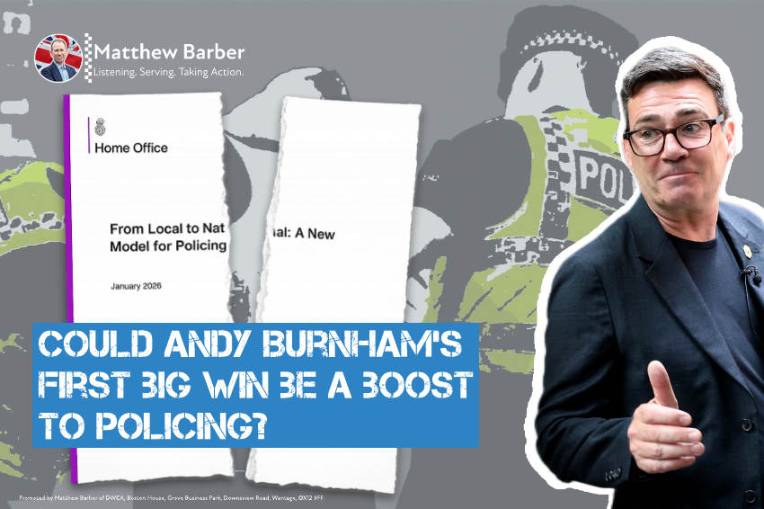 £100m Burnham Bonus for policing?