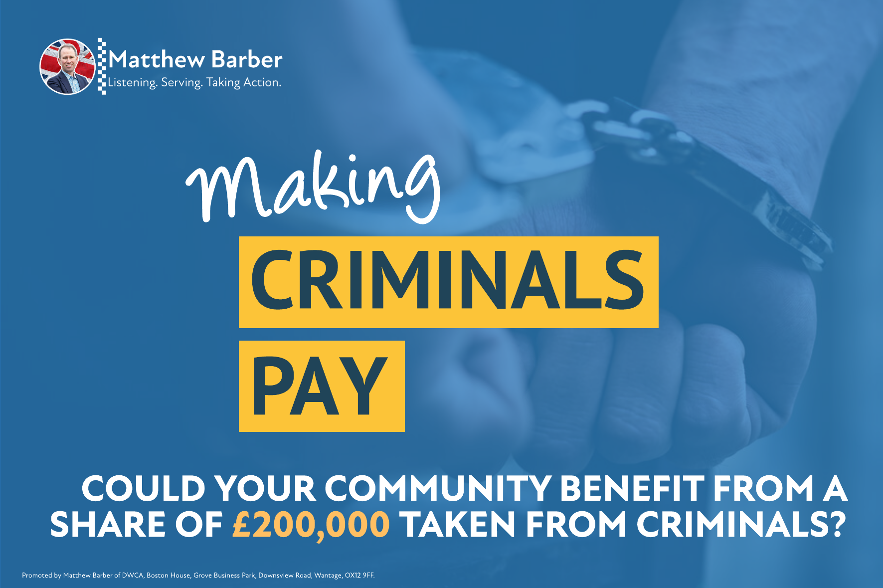 Communities given chance to share in £200,000 seized from criminals