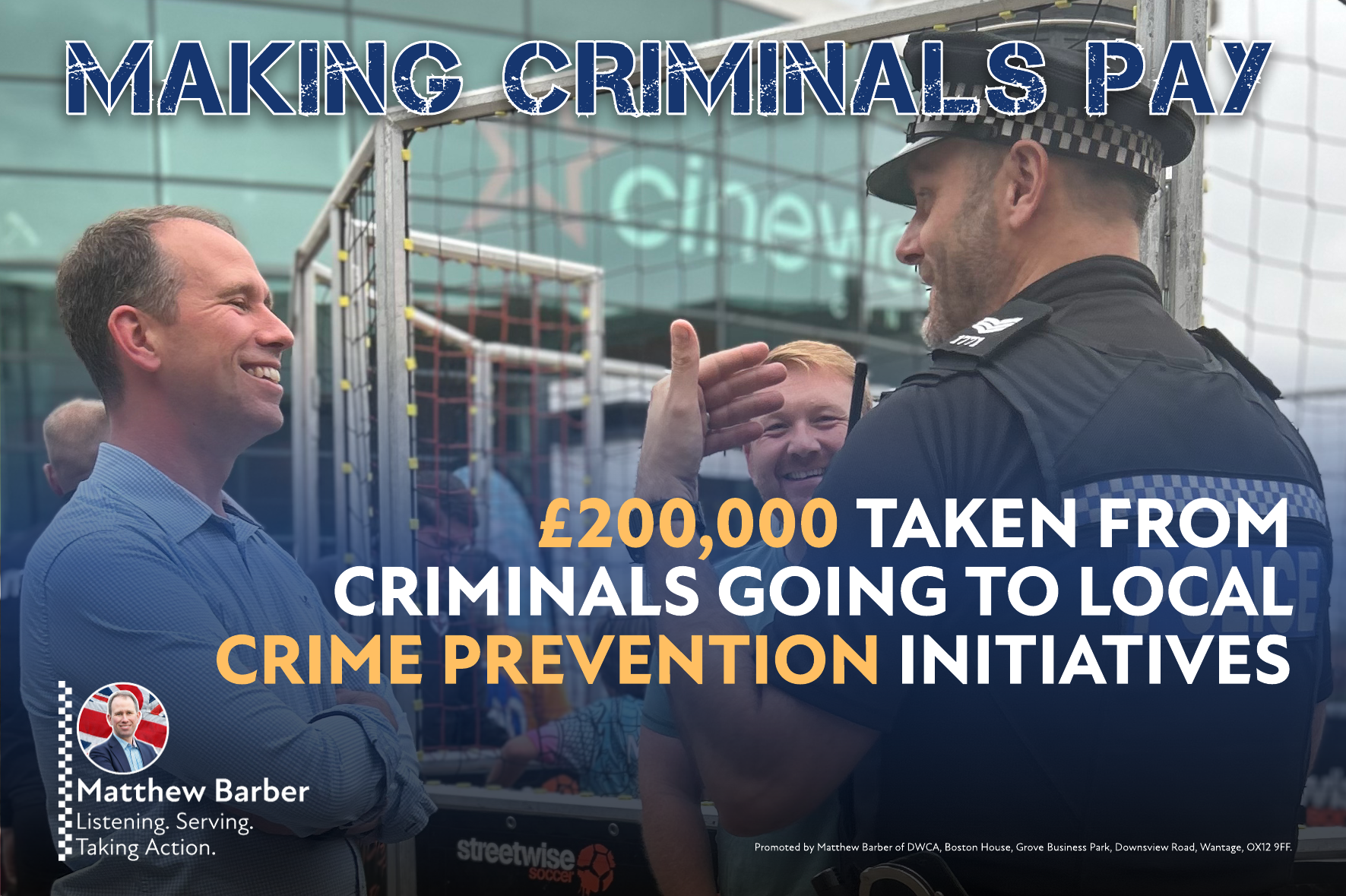 £200,000 taken from criminals used to back community projects