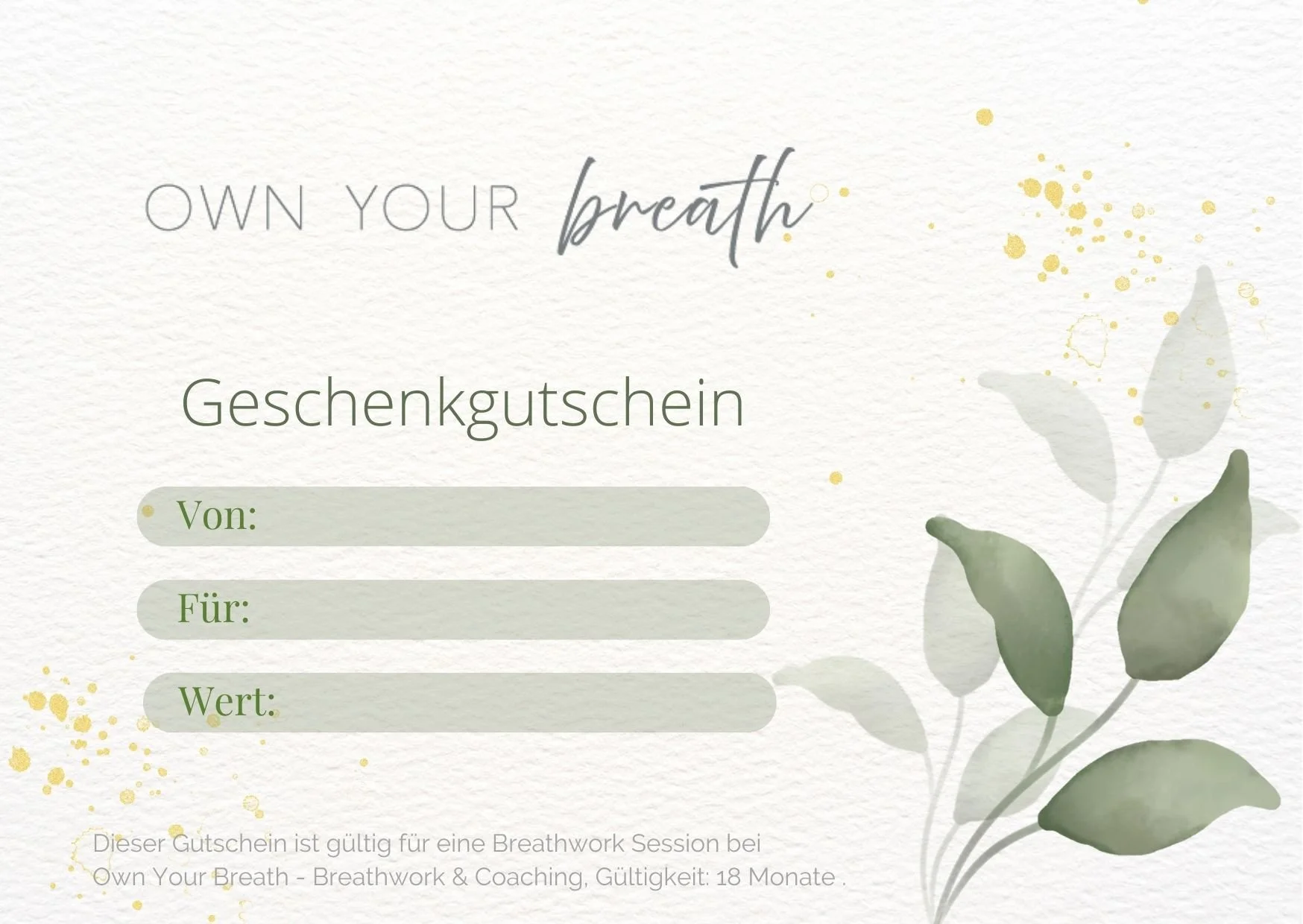 Gutschein Breathwork