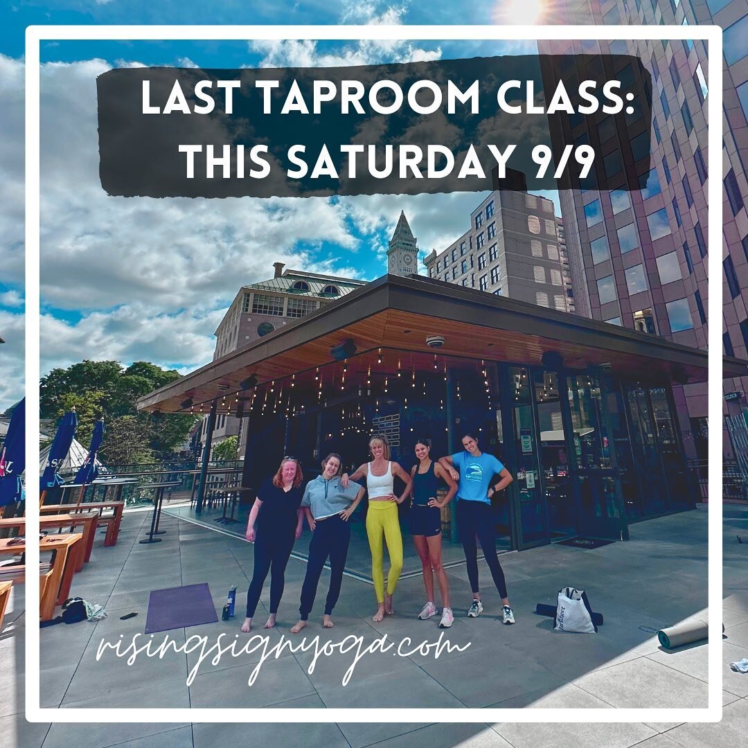 hope everyone is enjoying the long weekend!

we&rsquo;re summering on through the last rooftop flow at @samadamsbostontaproom this Saturday at 9:30. 

LAST CHANCE to move together in the sun&hellip;until June 2024😉

grab your yoga + beer ticket toda