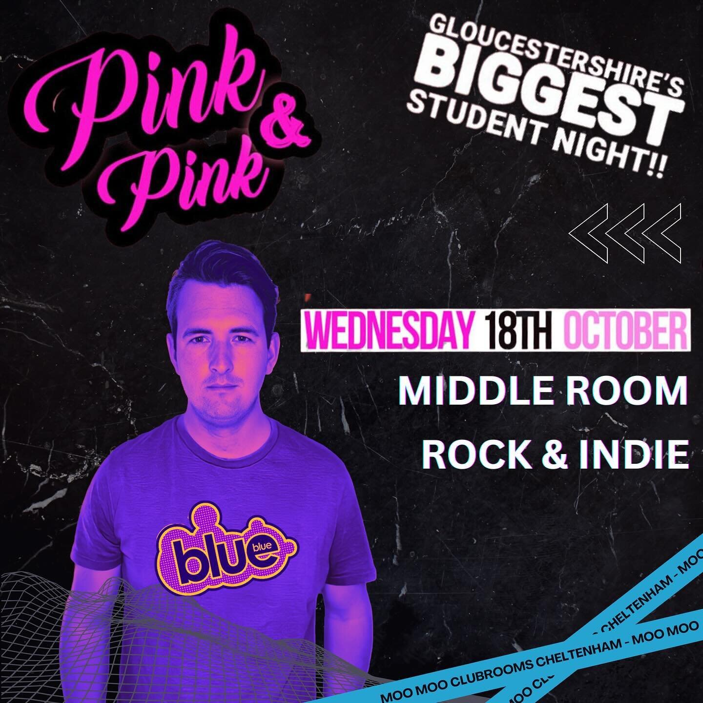 Back again in the middle floor @moomooclubroomscheltenham with @uogblue for Blue &amp; Blue with the biggest indie and rock anthems!