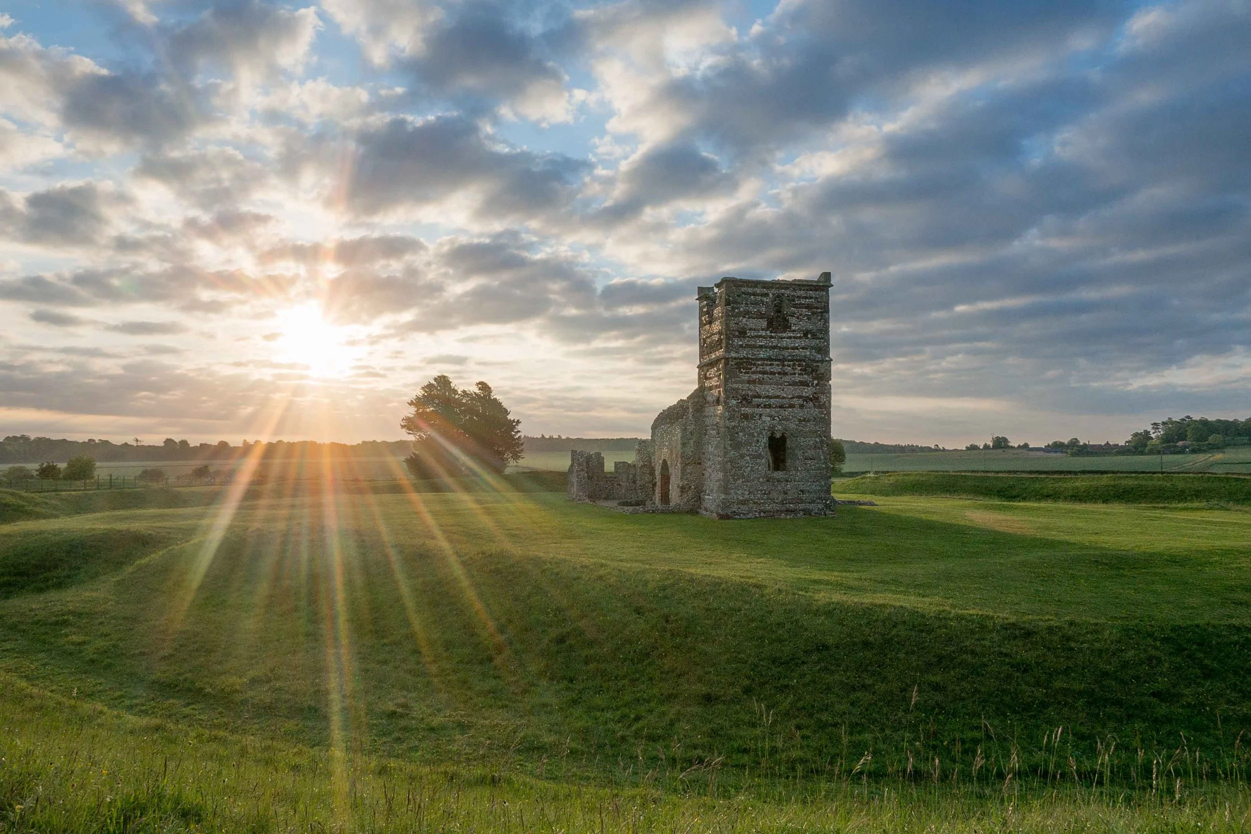 Sunrise Knowlton Church Greetings Card