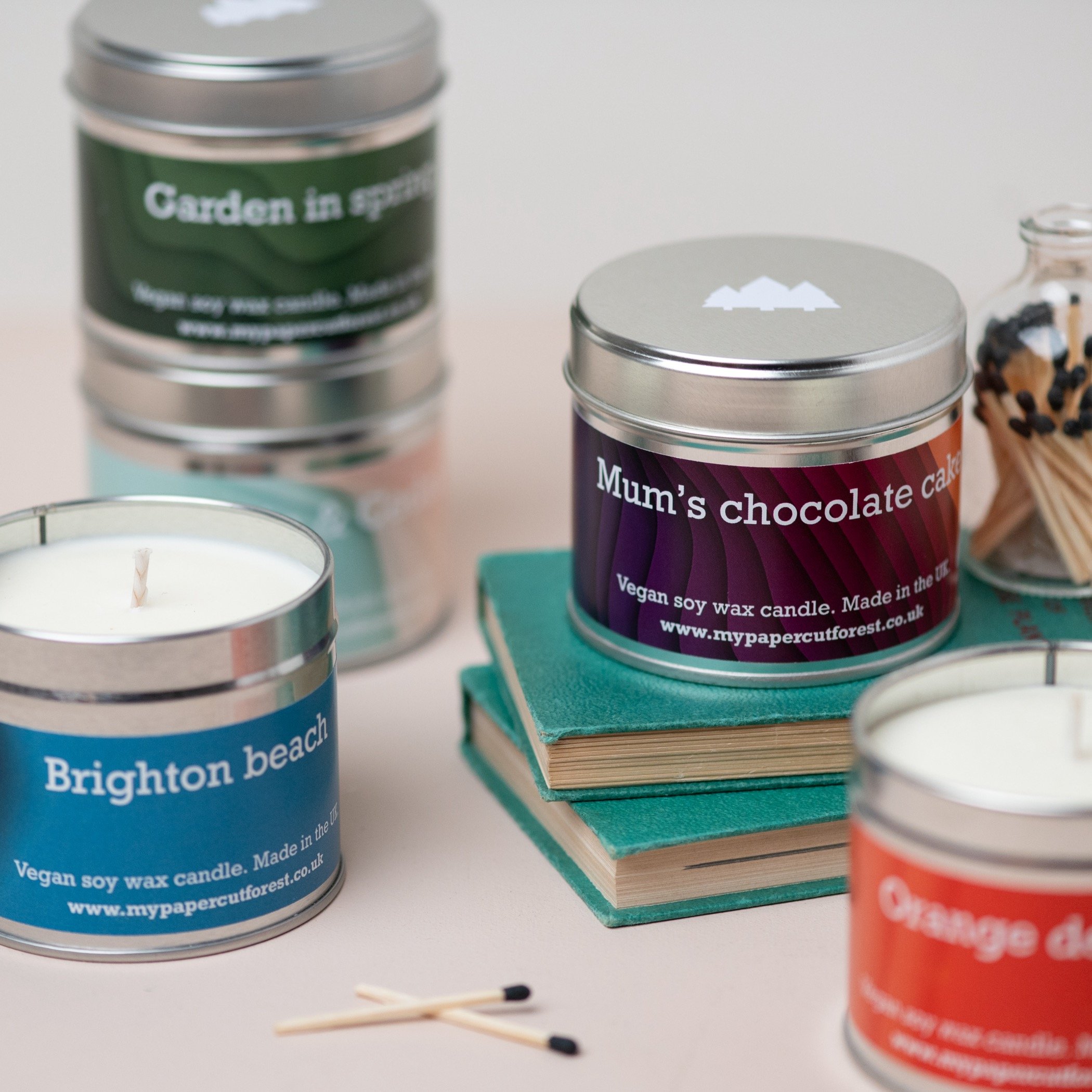 Soy candles by My Papercut Forest